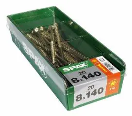 Spax Holzbauschrauben 8 x 140 mm T40 Teilgewinde - 20 Stk. 