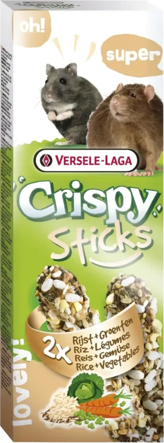 Crispy Sticks Hamster-Ratten Reis & Gemüse 2 Stück 110 g