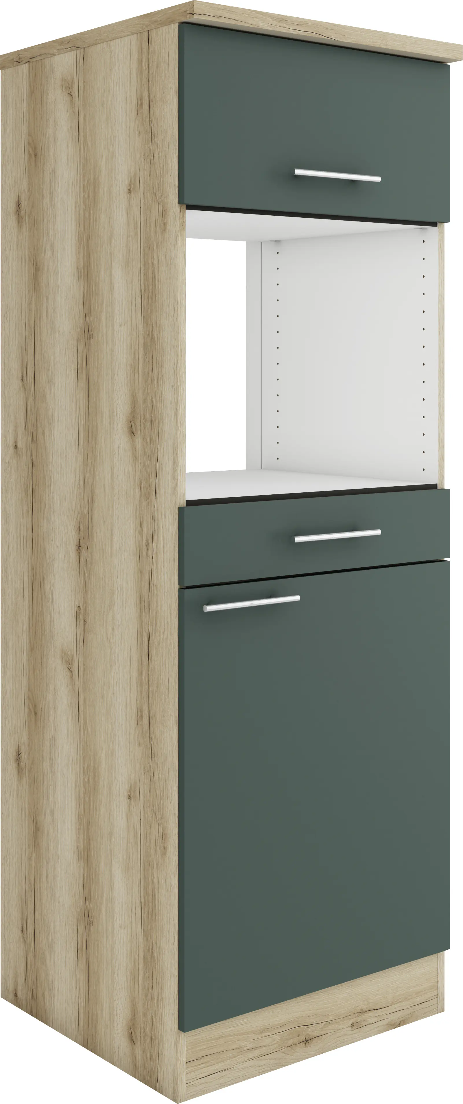 Optifit Midischrank Savona 405 steingrün/eiche 60 cm