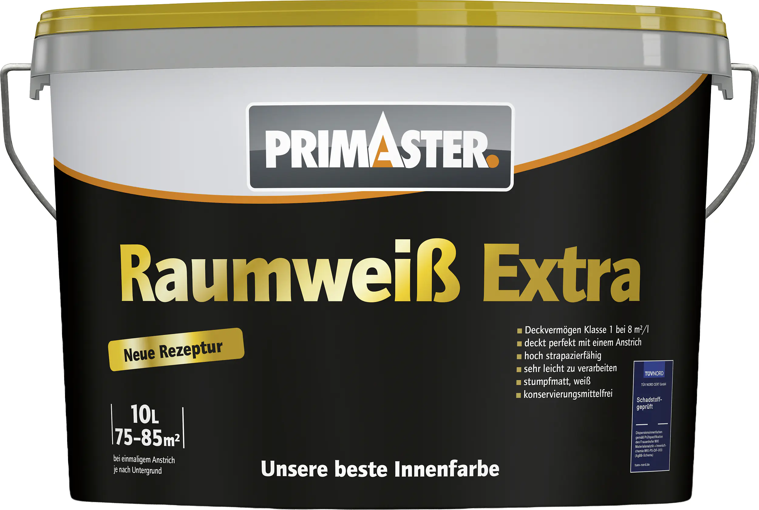 Primaster Raumweiß Extra Wandfarbe matt weiß 10 L