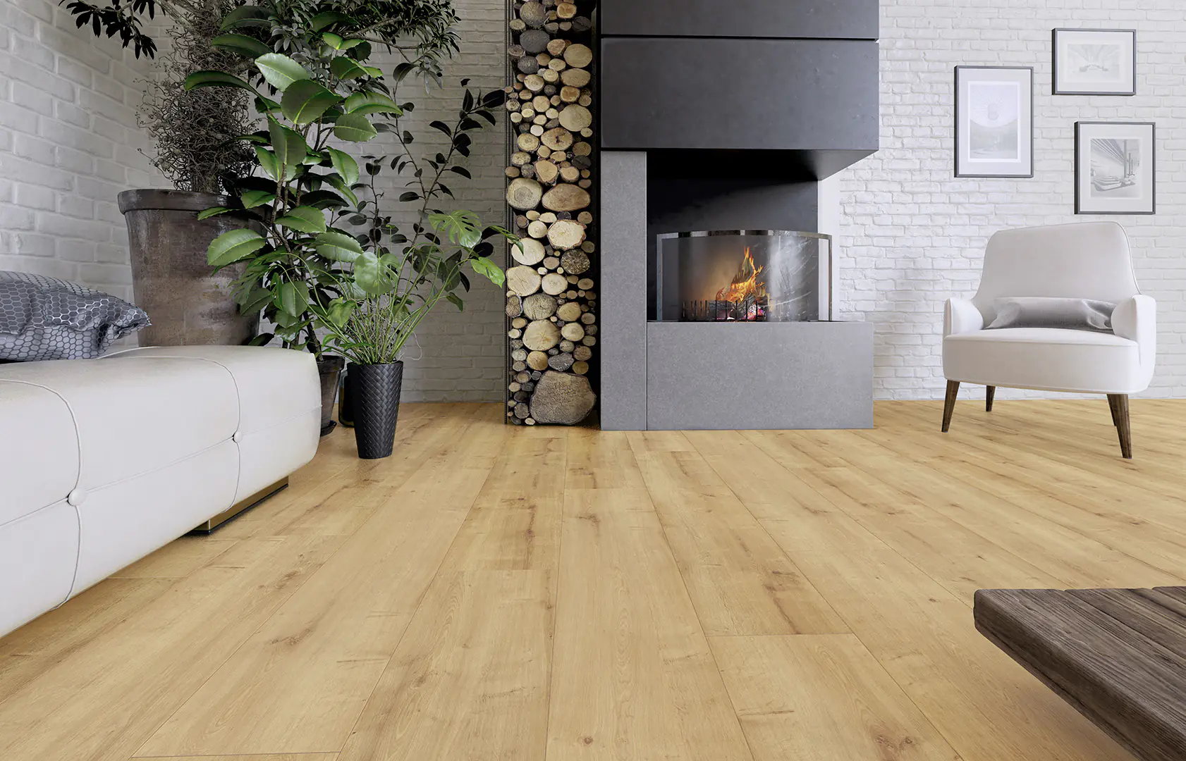 Classen Handmuster Laminat Megaloc Aquaprotect XL Eiche beige dunkel LHD