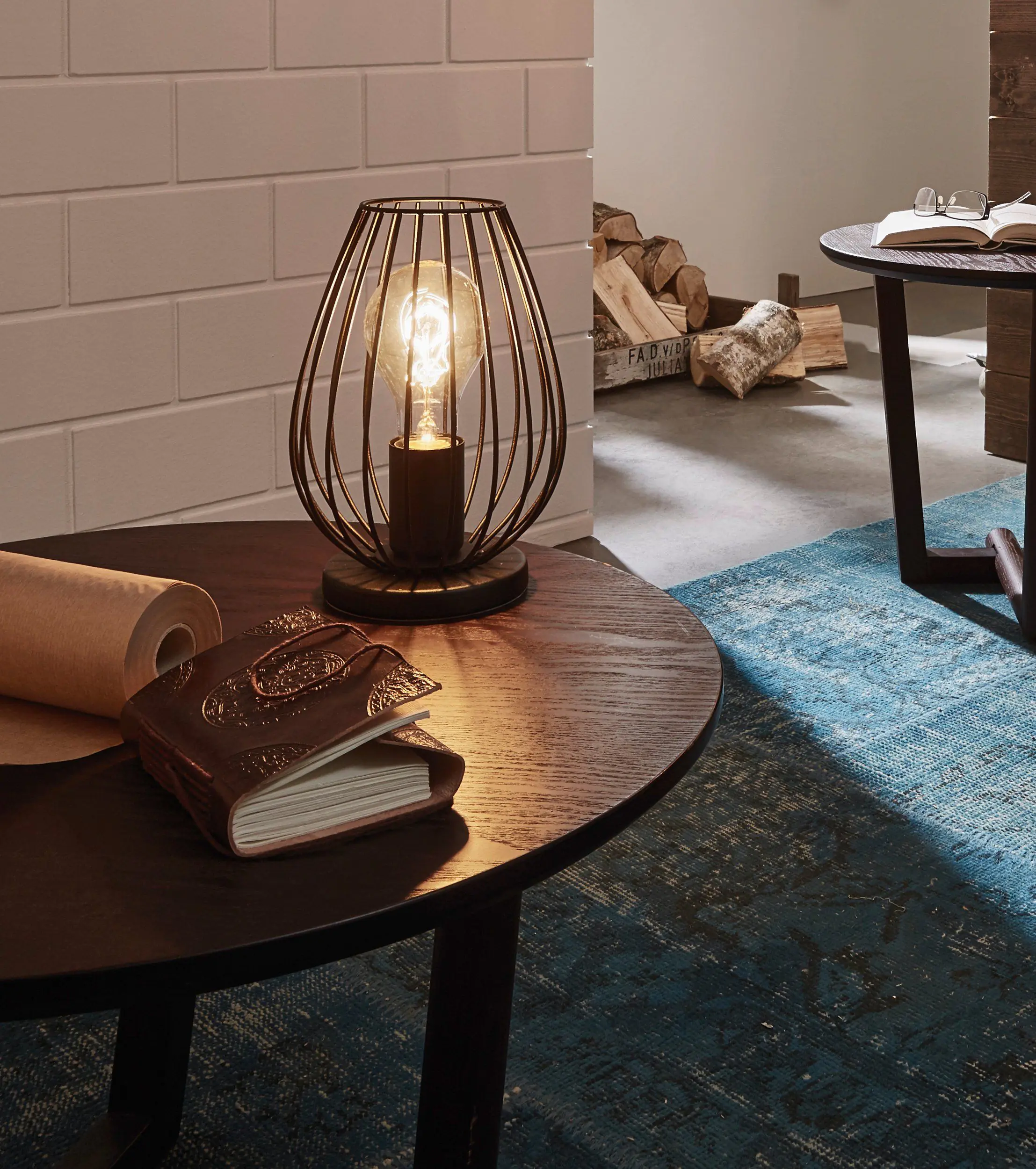 Eglo Tischleuchte Newtown schwarz 23 x 16 cm E27, max. 60 W