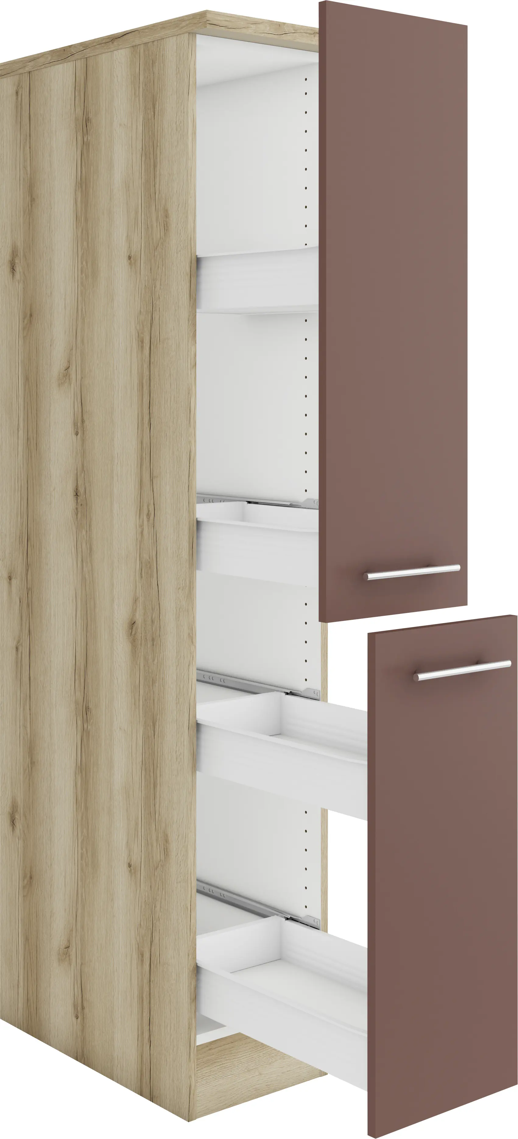 Optifit Apothekerschrank Bari 407 rostrot/eiche 30 cm