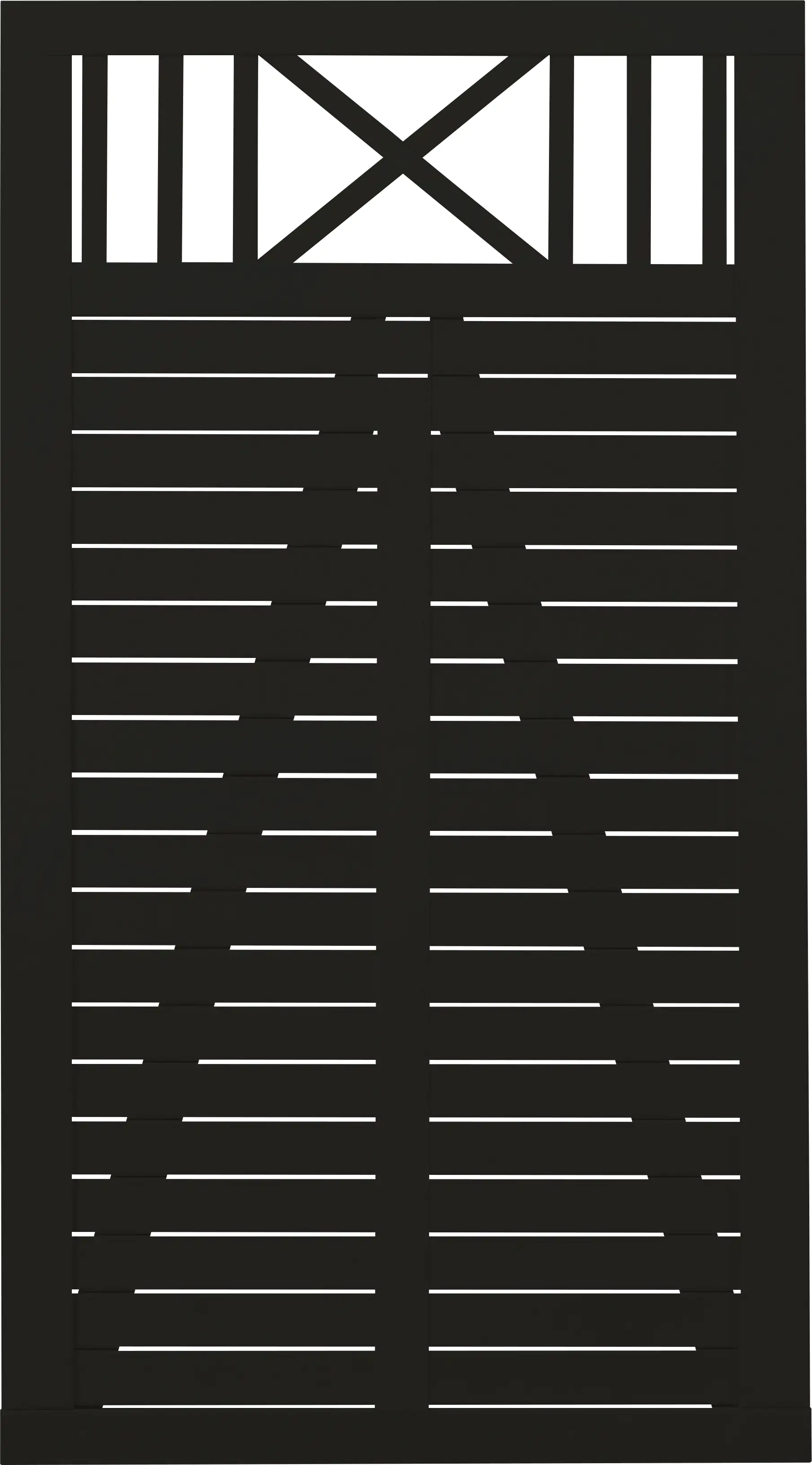 Plus Tor Nostalgi 100 x 180 cm RAL 9005 Schwarz Plus Tor Nostalgi 100 x 180 cm RAL 9005 Schwarz