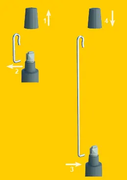 Schellenberg Kurbelverlängerung zu Markisenantrieb Plus