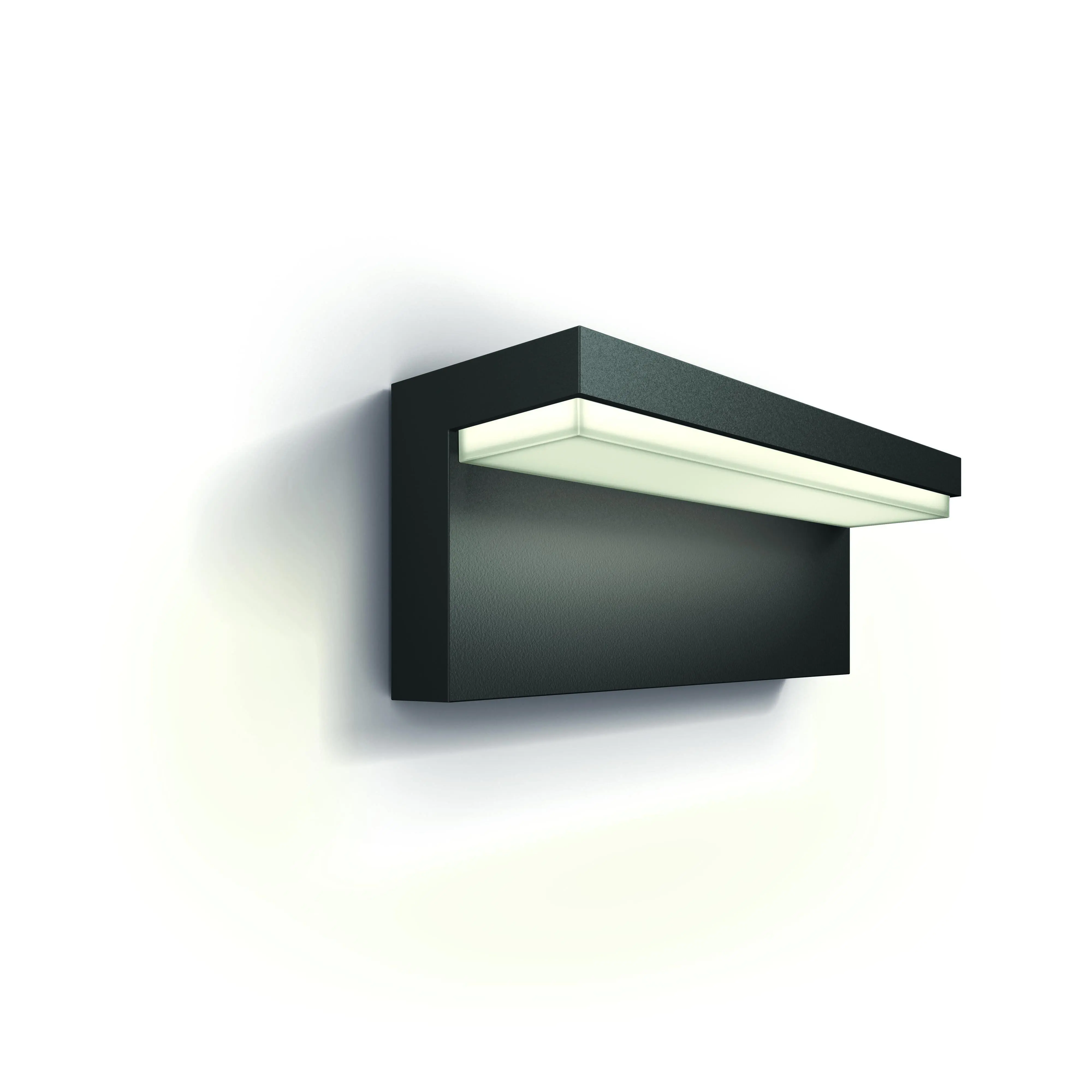 Philips LED Außenwandleuchte Bustan anthrazit warmweiß