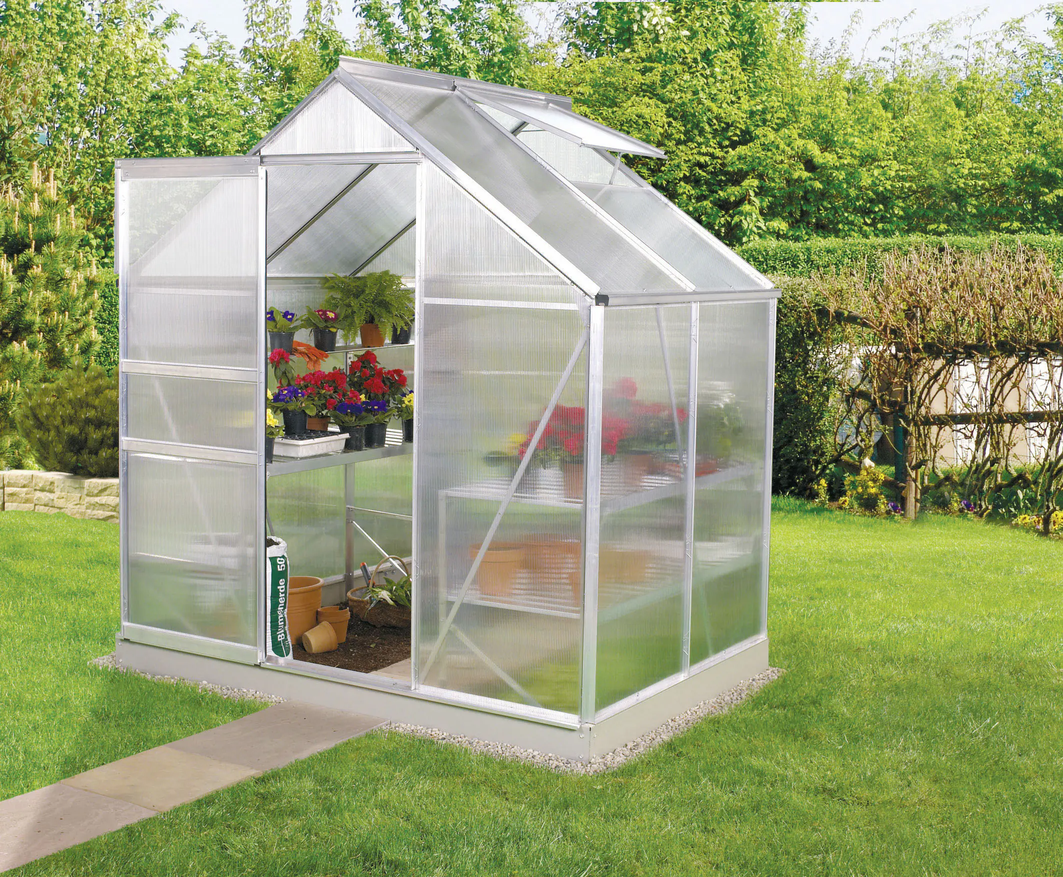Vitavia Gewächshaus Venus 2500 192 x 130 cm 6 mm Hohlkammerplatten
