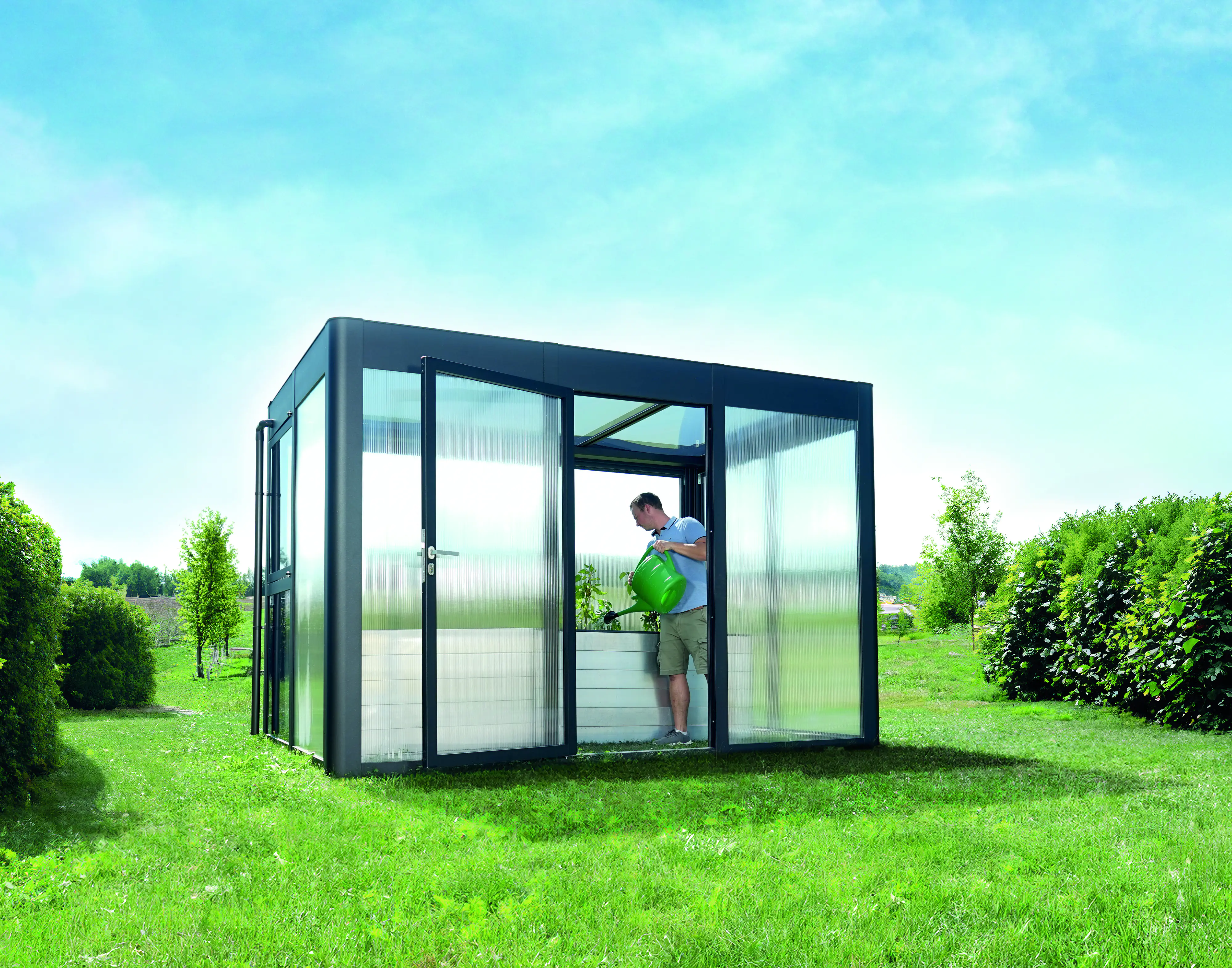 SunElements SunGarden Gartenhaus Select 3.2 338 x 233 cm anthrazit-metallic