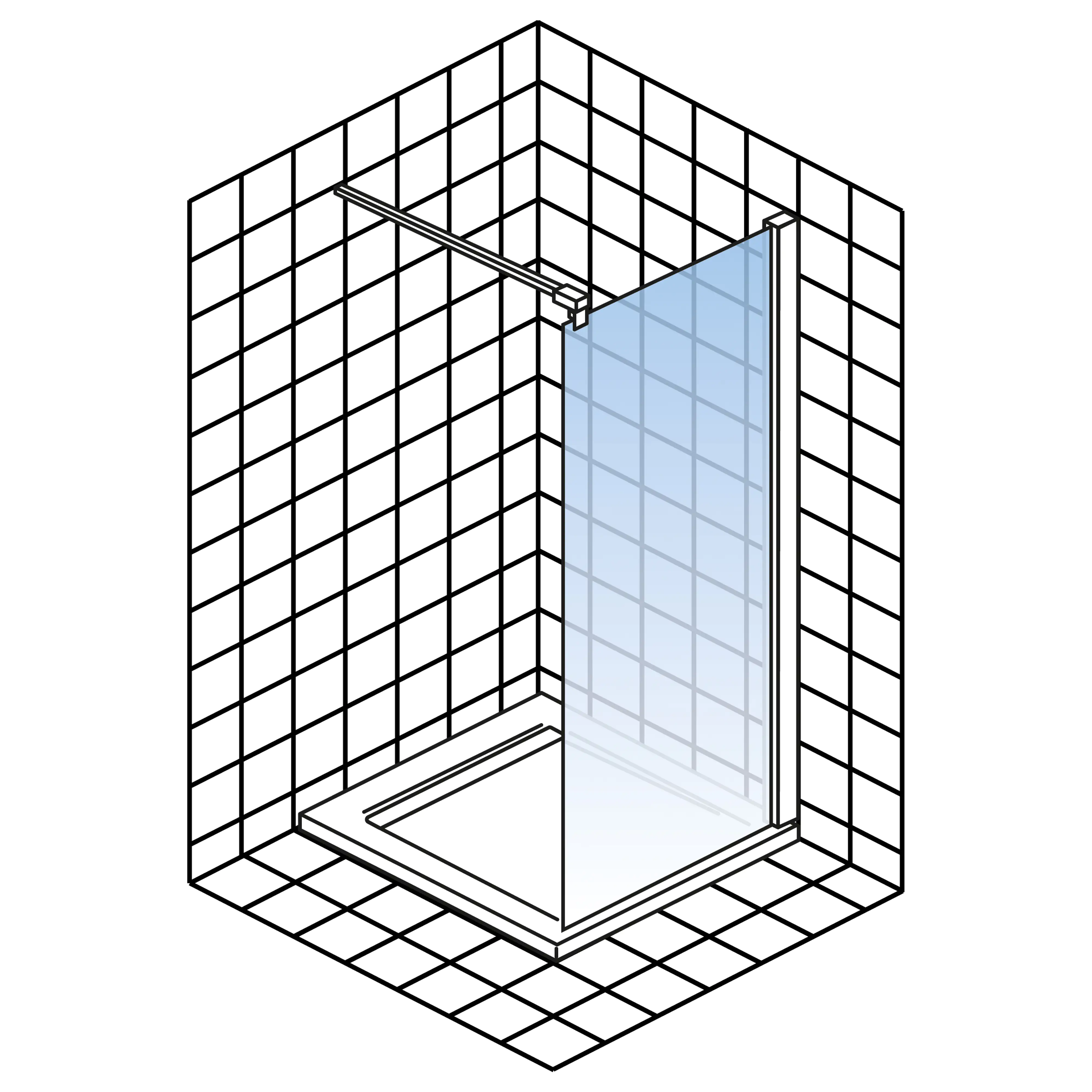Schulte Walk In 90 x 200 cm Toura