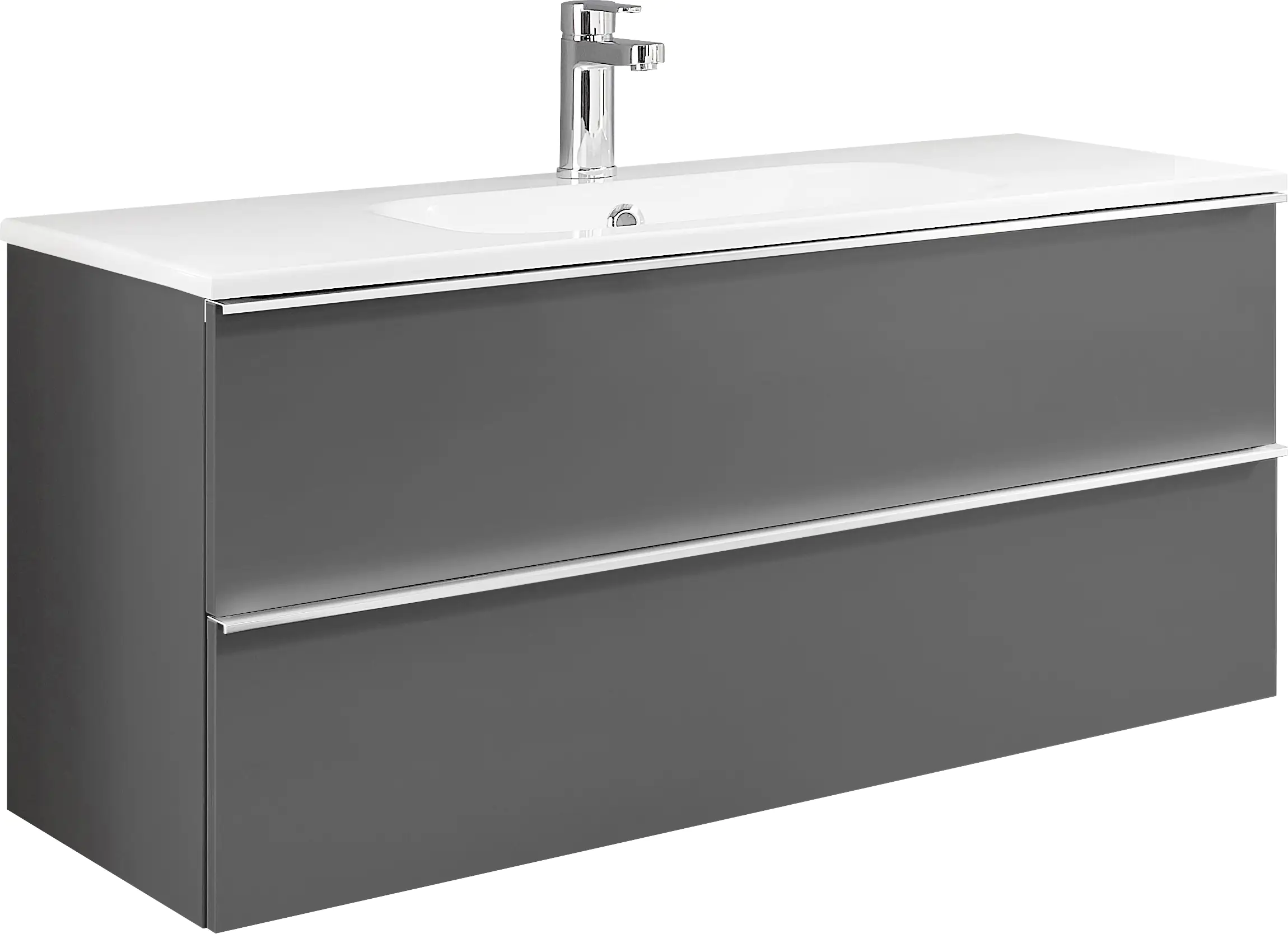 Primaster Waschtischunterschrank Düsseldorf grau 100 cm