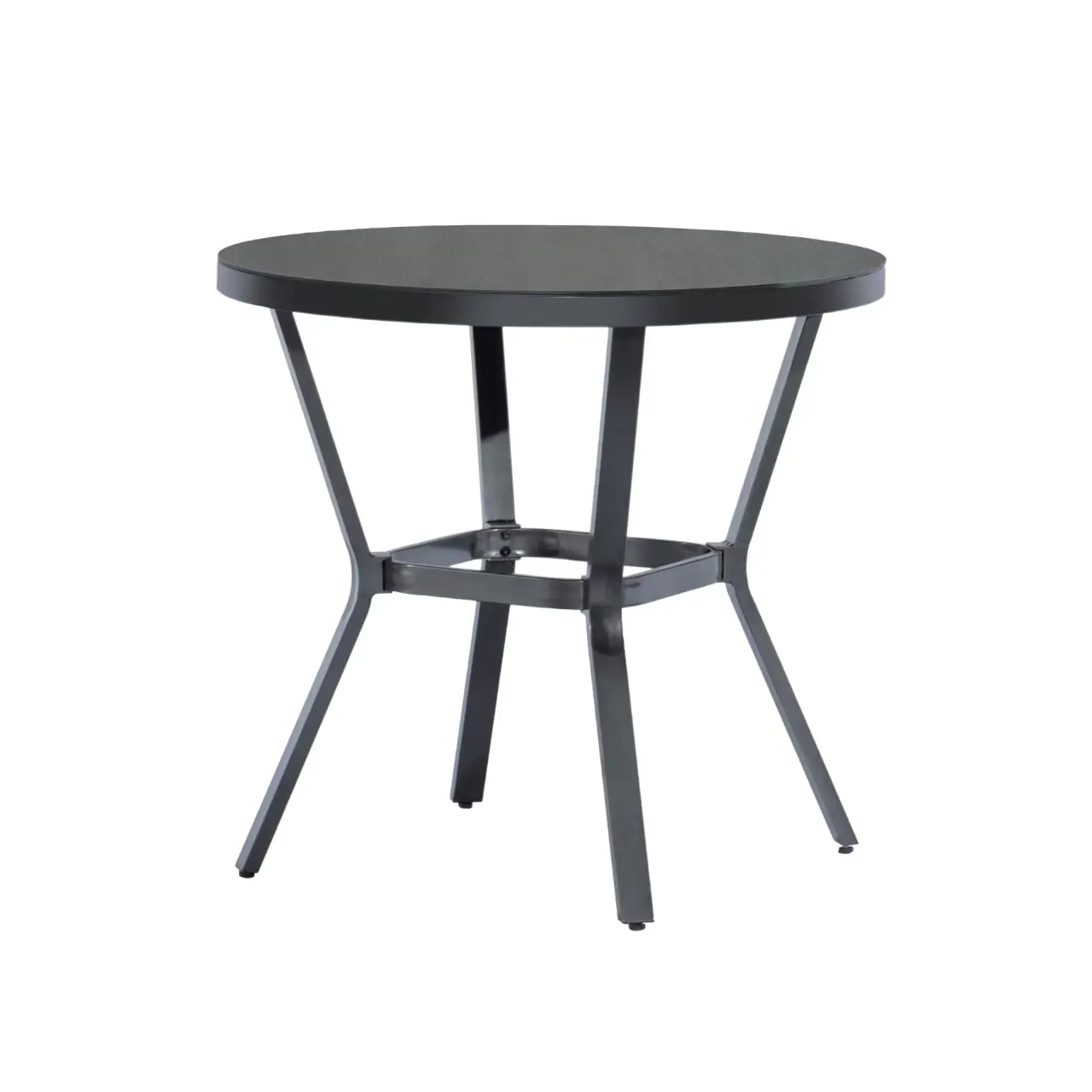 Primaster Gartentisch Aluminium Loreto Ø 80 cm anthrazit