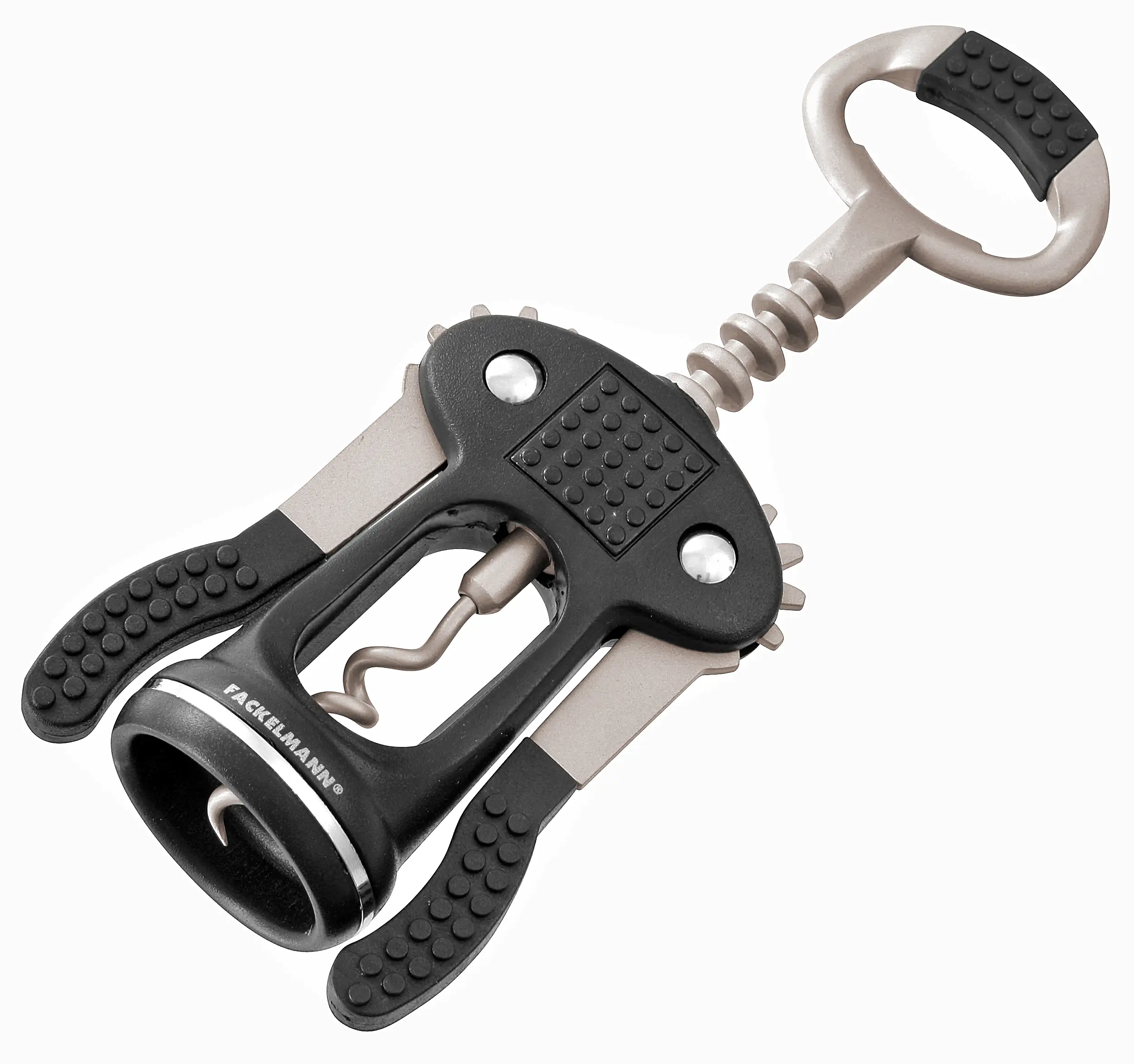 Fackelmann Hebekorkenzieher mit Flaschenöffner 17 cm Fackelmann Hebekorkenzieher mit Flaschenöffner 17 cm