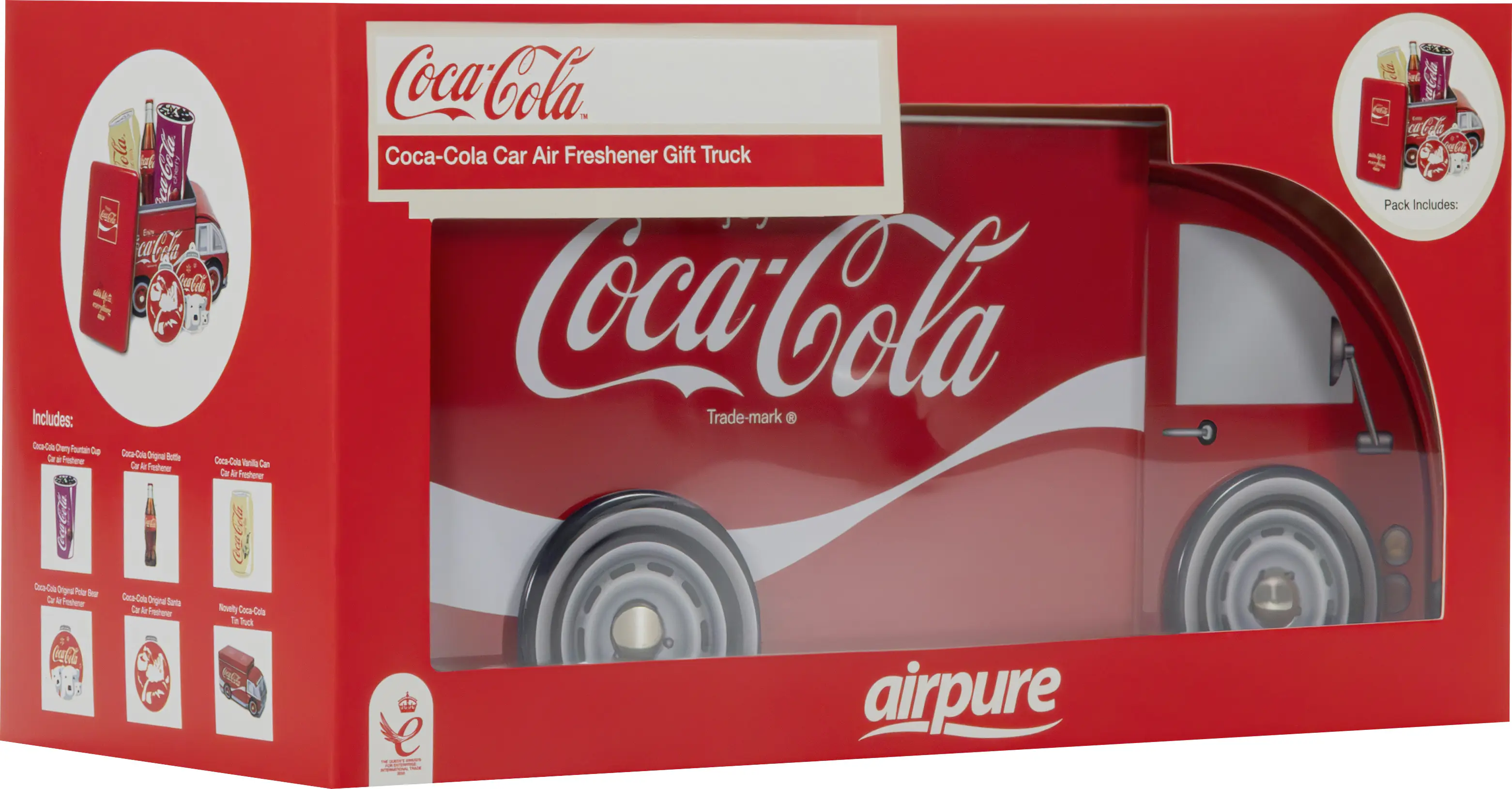 Airflair Lufterfrischer Coca Cola Truck Duft-Set mit 5 Lufterfrischern