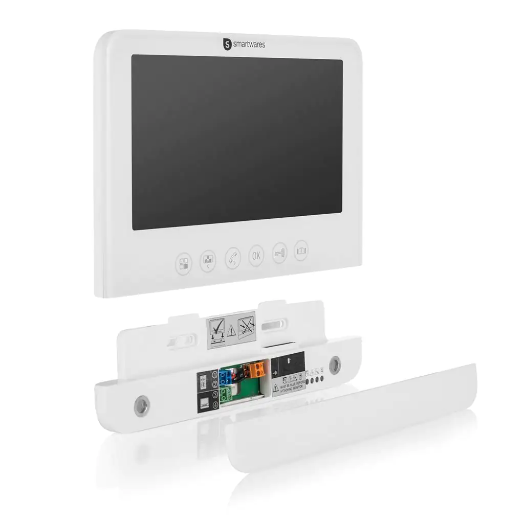 Smartwares Video Gegensprechanlage für 2 Wohnungen 17,8 cm LCD-Monitor