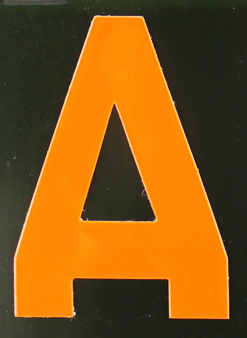 Conacord Reflektierender Klebebuchstabe A orange "A"