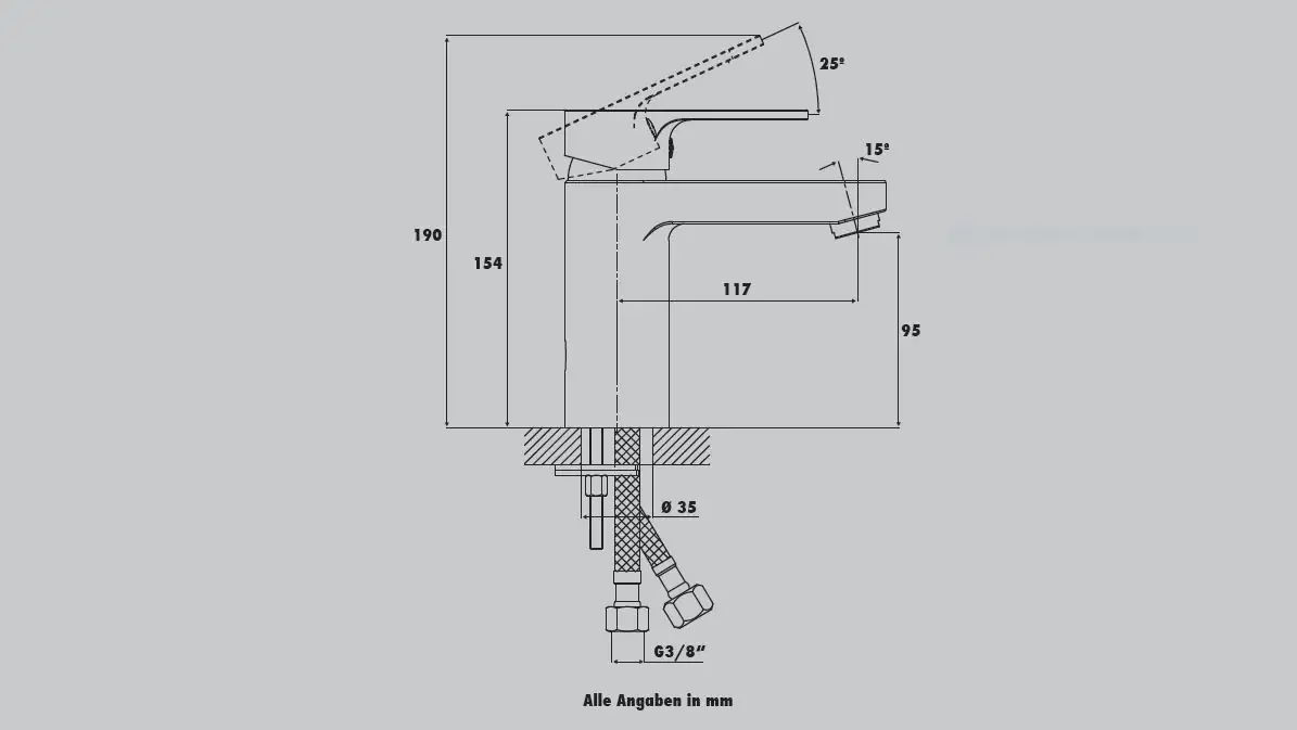 Primaster Waschtischarmatur Paris verchromt wassersparend