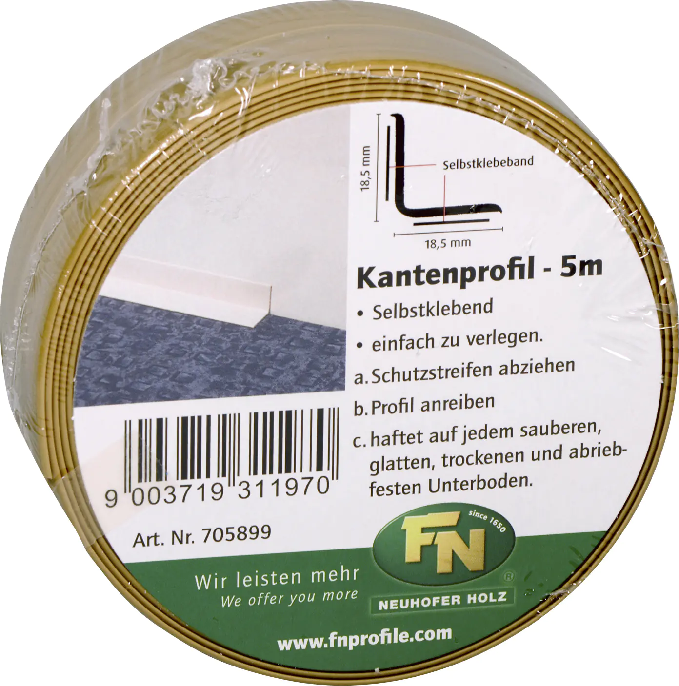 FN Neuhofer Knickwinkelleiste 500 cm 18,5 x 18,5 mm Eiche FN Neuhofer Knickwinkelleiste 500 cm 18,5 x 18,5 mm Eiche