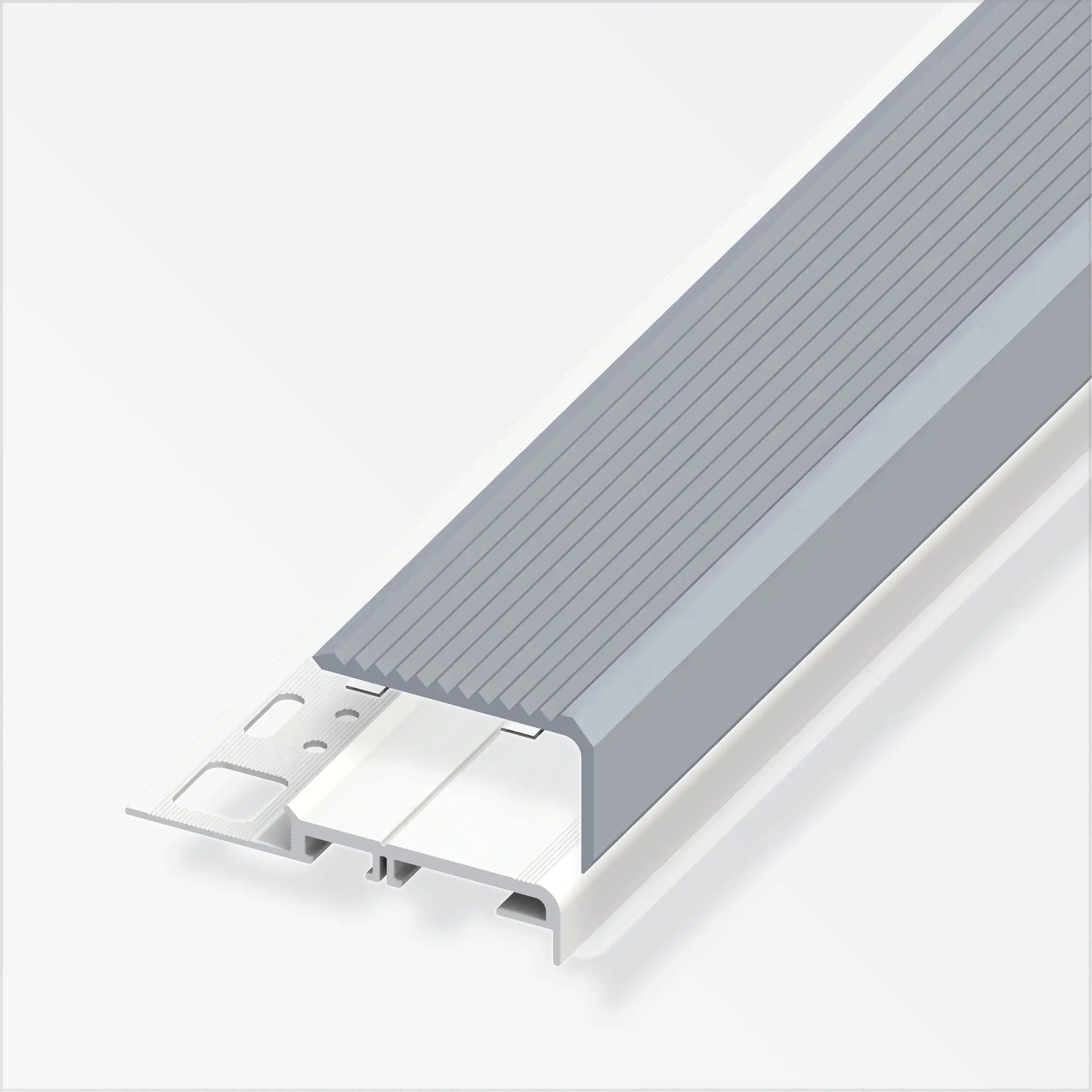 alfer Komplett-Set 8 mm x 100 cm grau