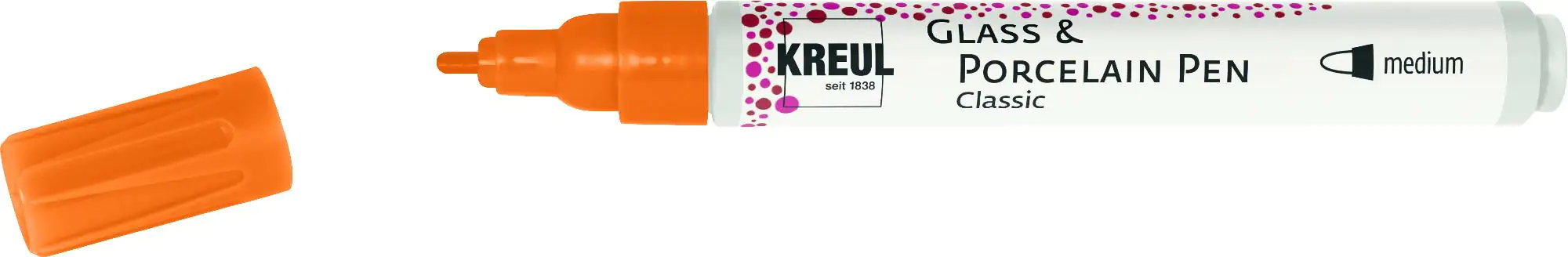 Kreul Glass & Porcelain Pen Classic orange 2 - 4 mm Kreul Glass & Porcelain Pen Classic orange 2 - 4 mm