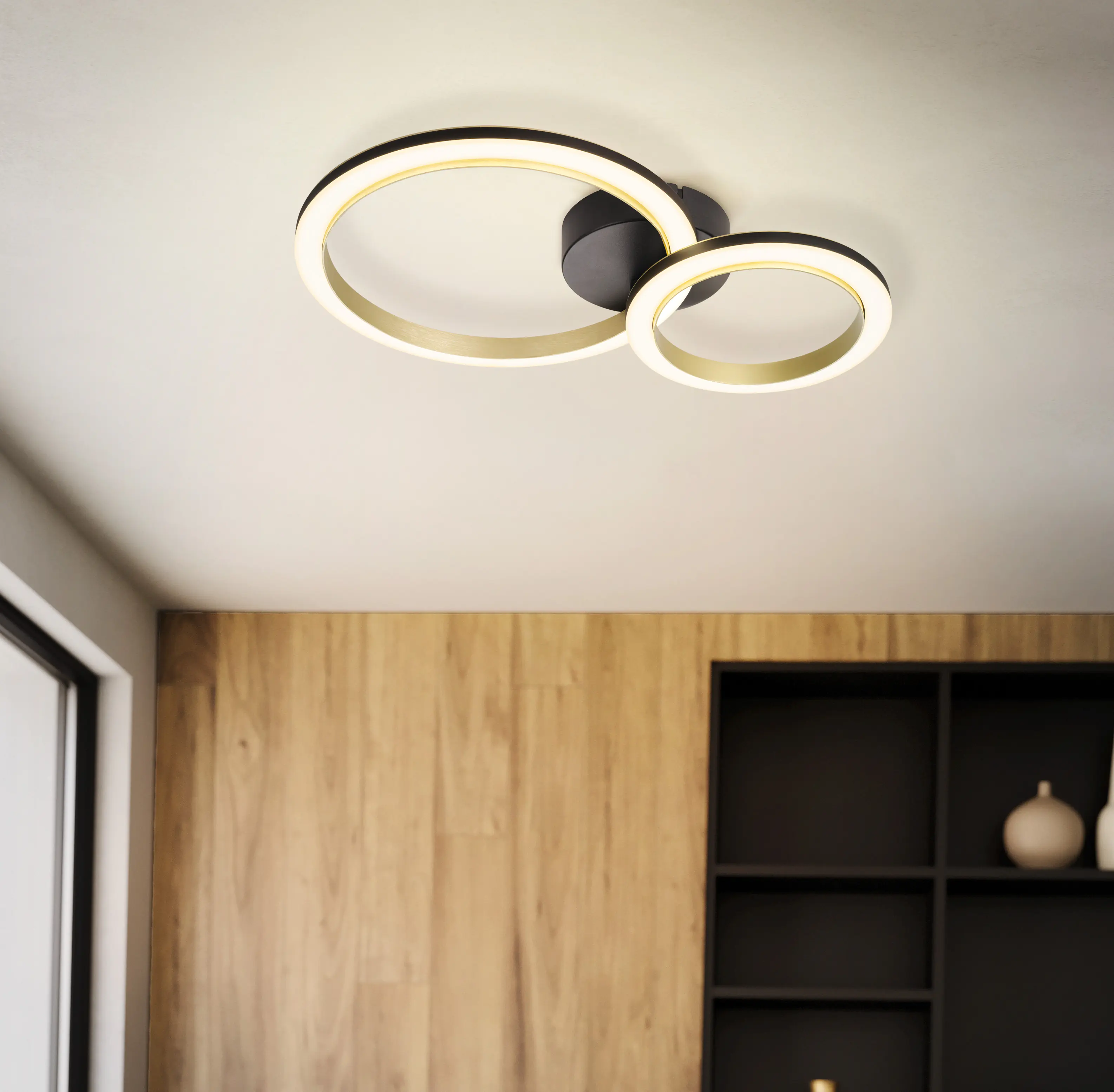 Eglo LED Deckenleuchte Calliera 12W, 3000K, ww, dimmbar, 42x30cm