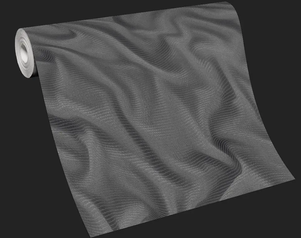 Erismann Vliestapete 10195-15 ELLE Decoration Welle schwarz 10,05 x 0,53 m