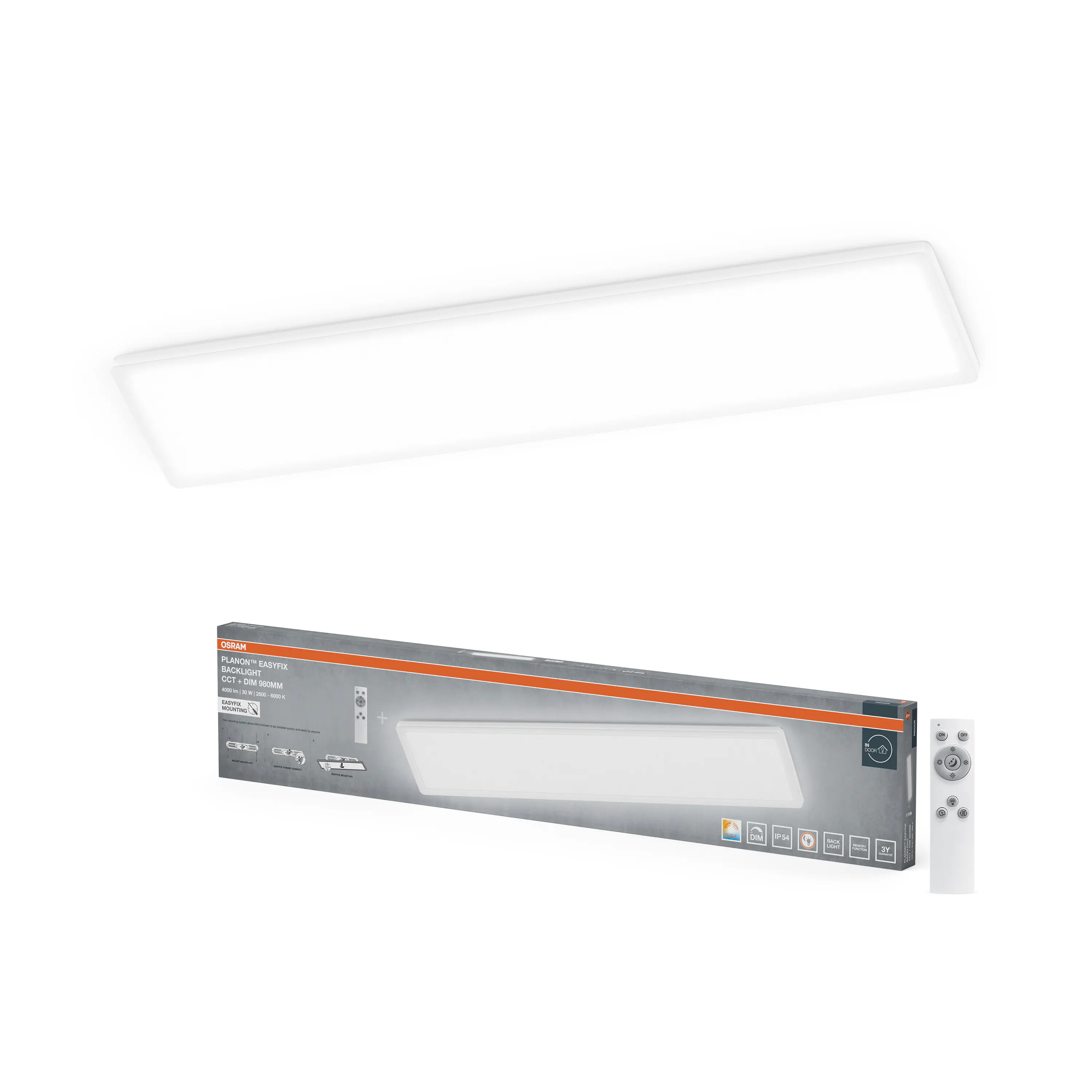 Osram LED-Panel Planon Easyfix 98 x 20 cm weiß CCT