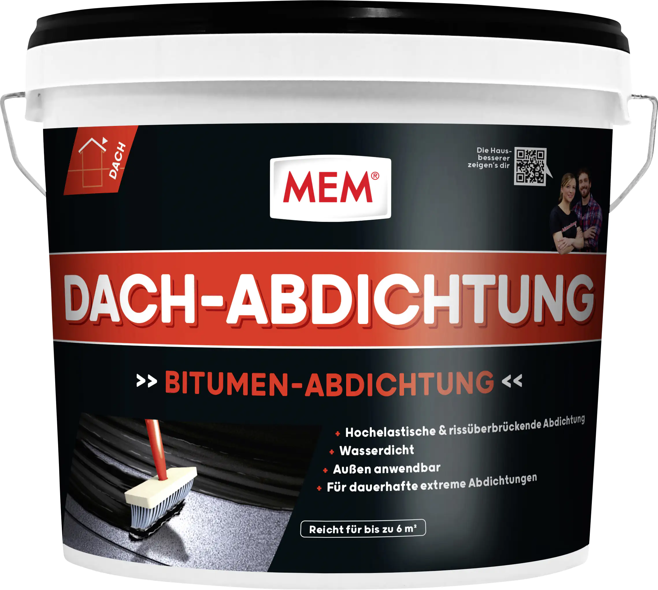 MEM Bitumen Dach-Abdichtung 12 l