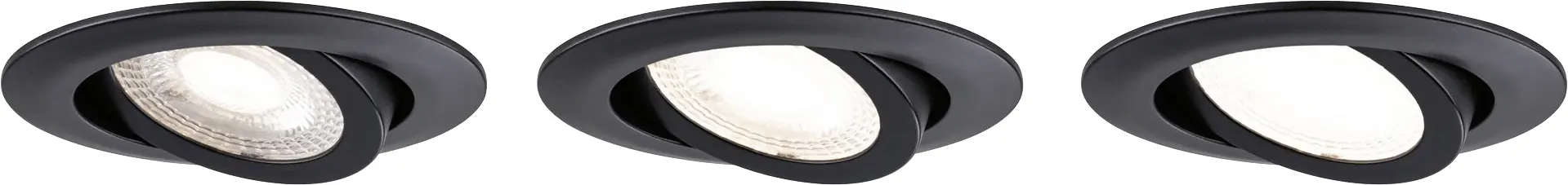 Paulmann LED Einbauleuchte schwarz schwenkbar