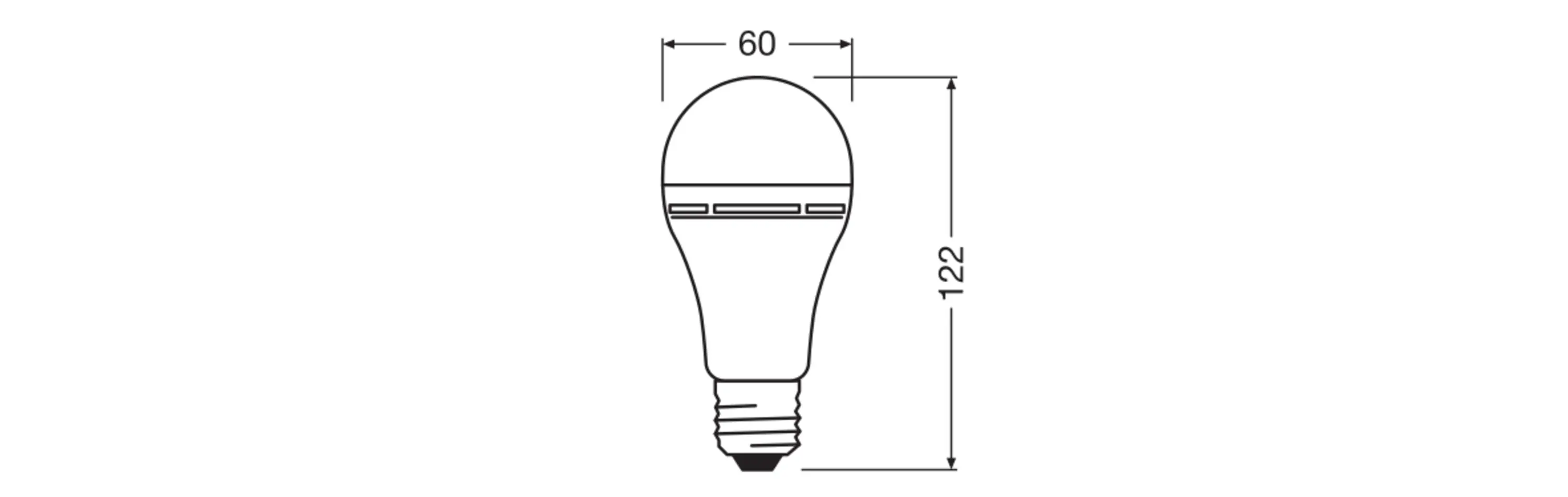 Osram LED Leuchtmittel Classic A60 E27 8 W warmweiß