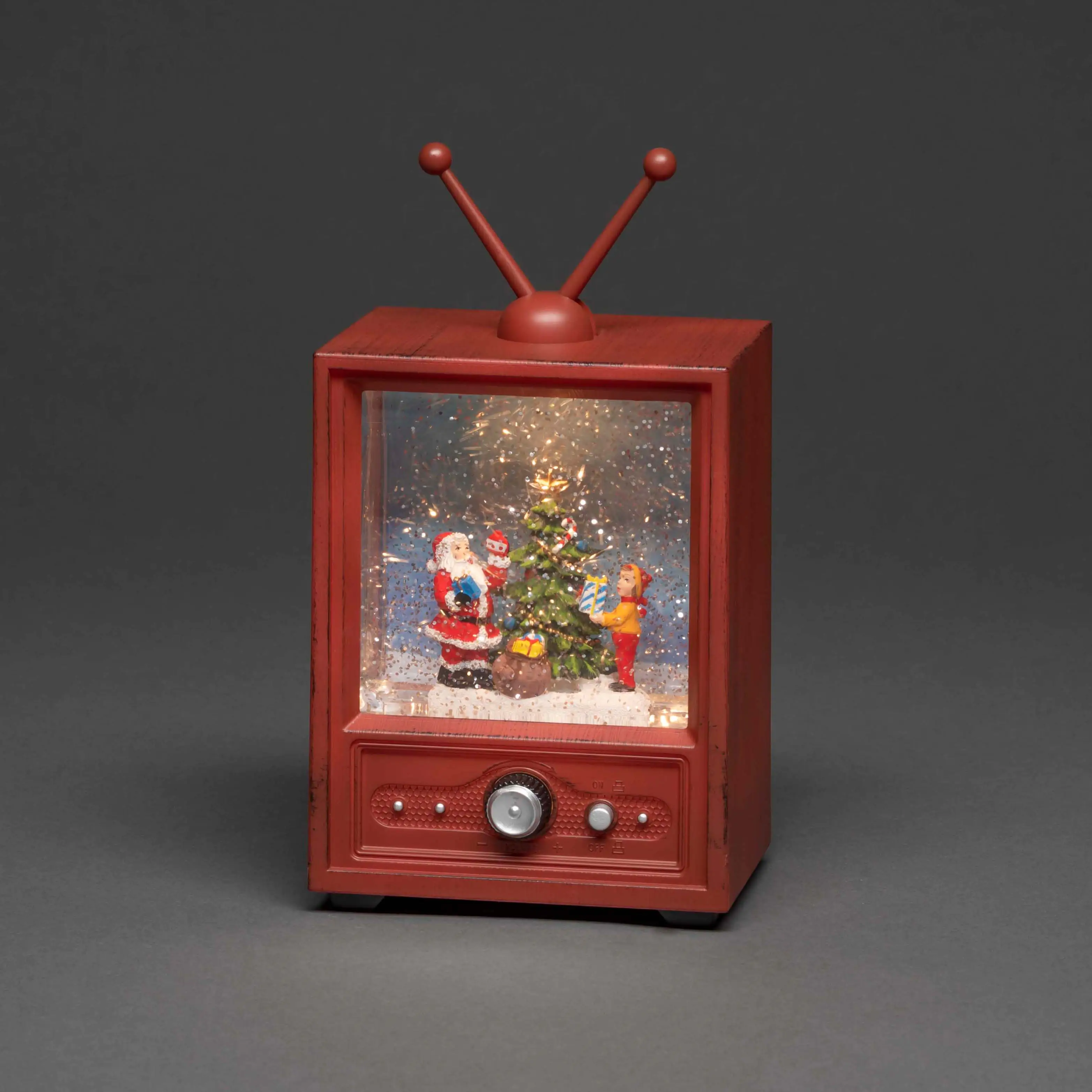 7318304372000_2 Konstsmide LED Fernseher mit Weihnachtsmann und Kind 12,5 x 9 x 21,5 cm