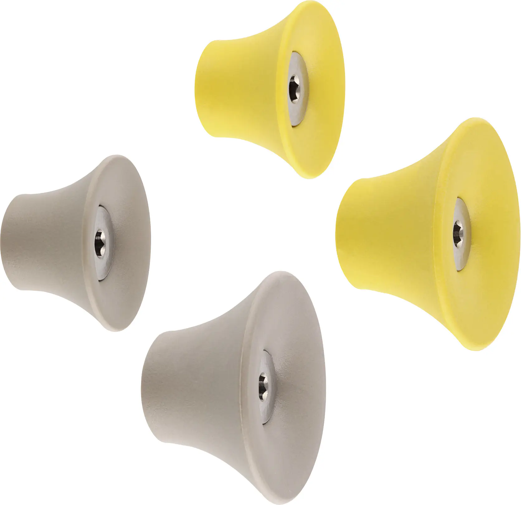 Wagner Wandhaken-Set hooks4home Tulip Tragkraft bis 2 kg Kunststoff gelb taupe 4 Stück Wagner Wandhaken-Set hooks4home Tulip Tragkraft bis 2 kg Kunststoff gelb taupe 4 Stück