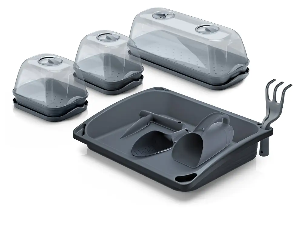 Prosperplast Mini-Gewächshaus-Set Respana 57,6 x 46 x 19 cm Prosperplast Mini-Gewächshaus-Set Respana 57,6 x 46 x 19 cm