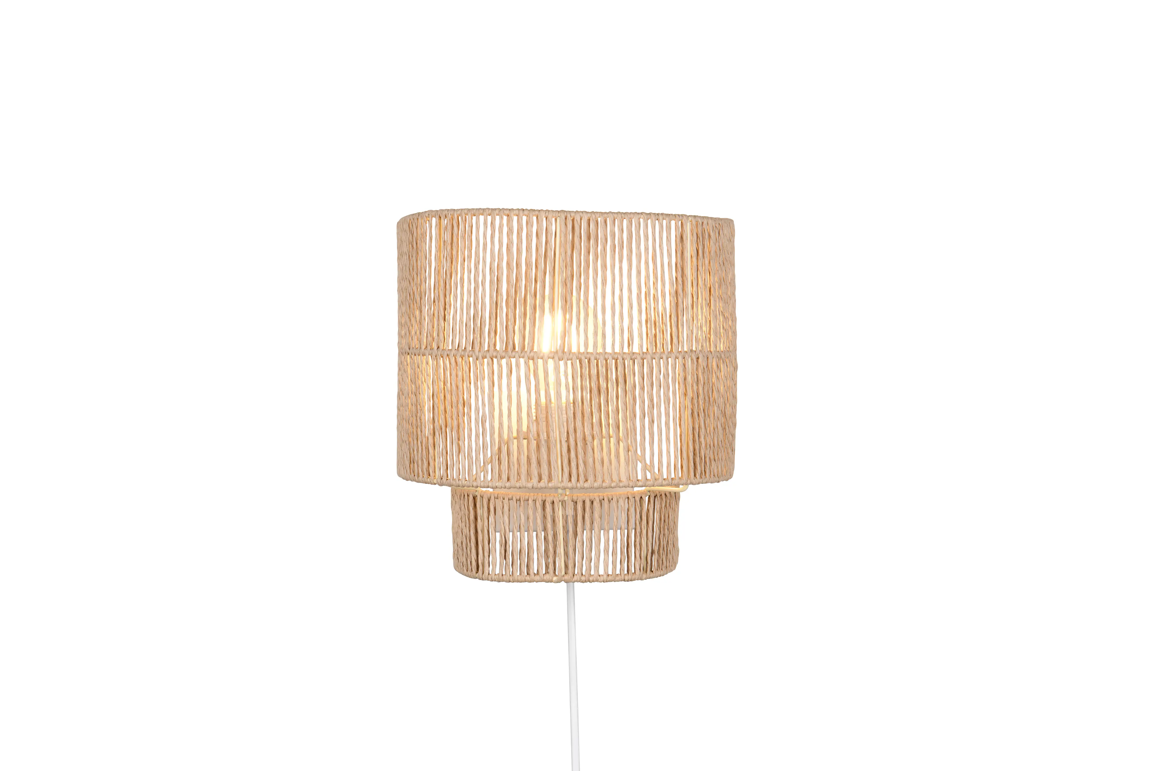 Trio Wandleuchte Satna 24,5 x 24,5 cm warmweiß braun