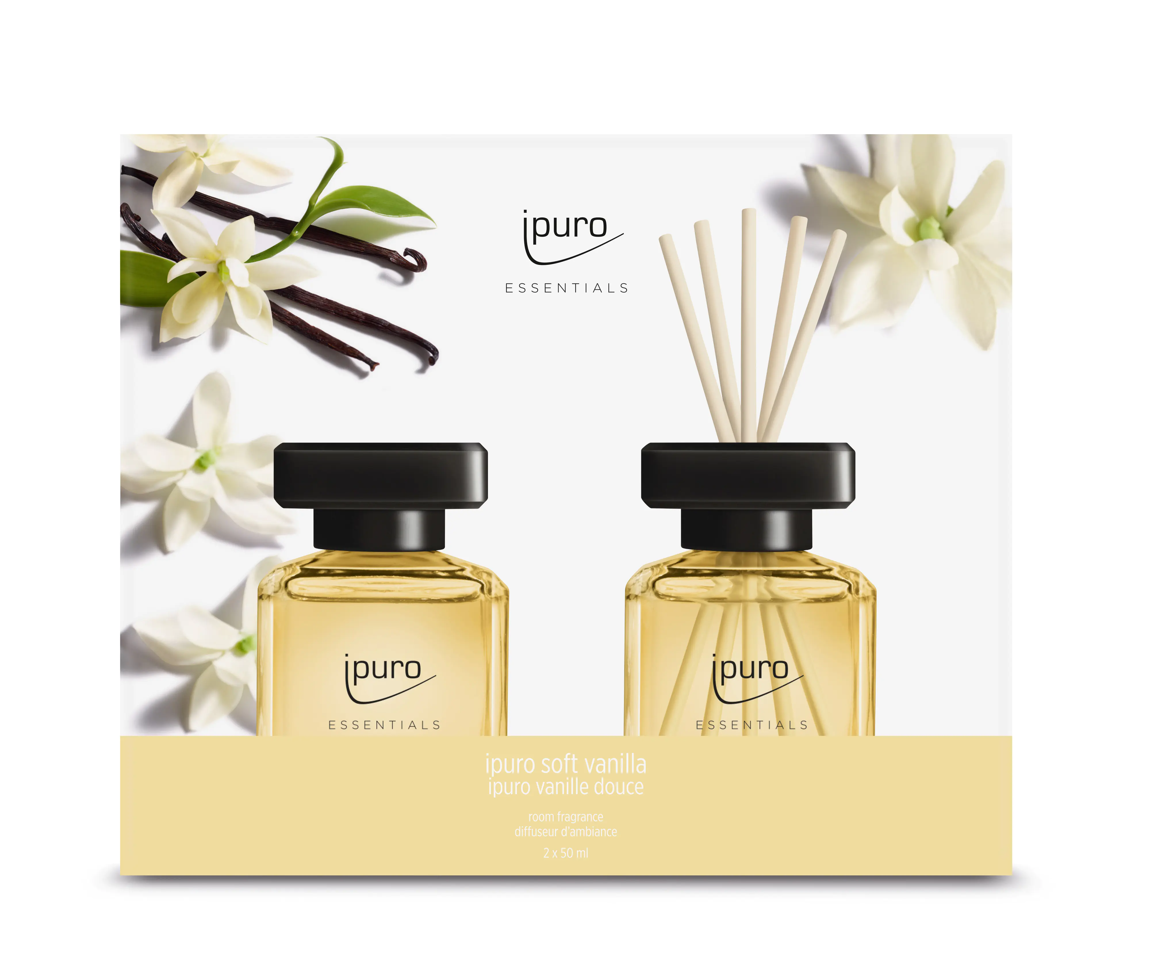 ipuro Essentials Raumduft soft vanilla 2 x 50 ml ipuro Essentials Raumduft soft vanilla 2 x 50 ml