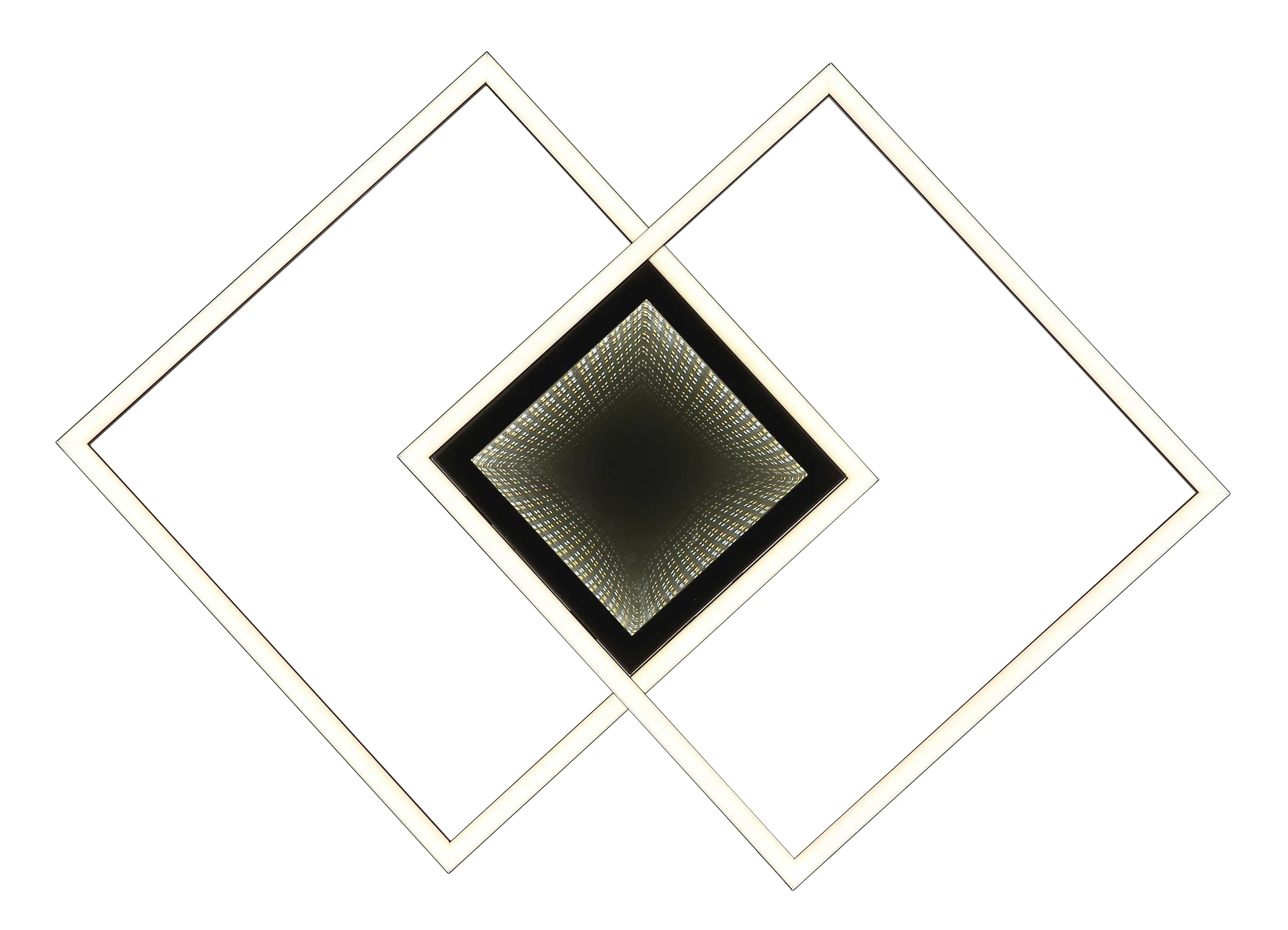 Globo Deckenleuchte Saunders 42,6 x 42,6 cm schwarz CCT