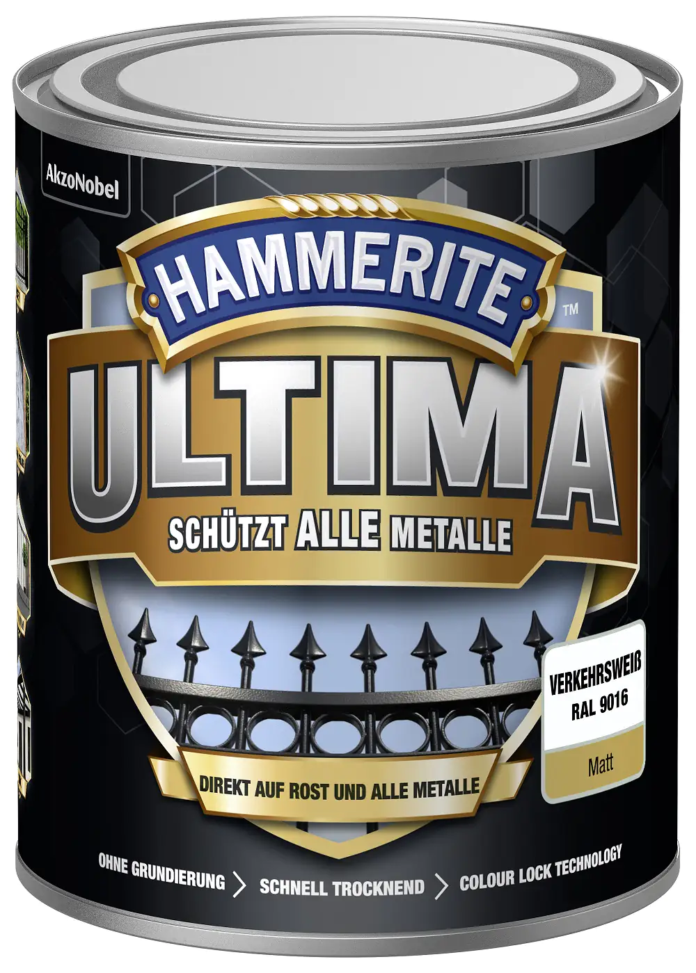 4007591724458 Hammerite Metallschutzlack ULTIMA 750 ml weiß matt