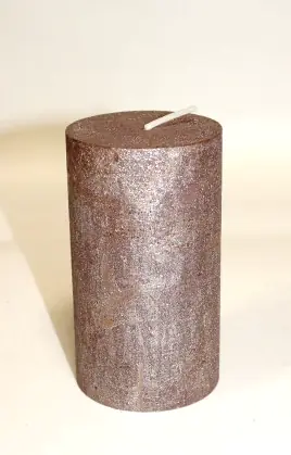 House of Rustic Kerze mocca Ø 6,8 x 12 cm