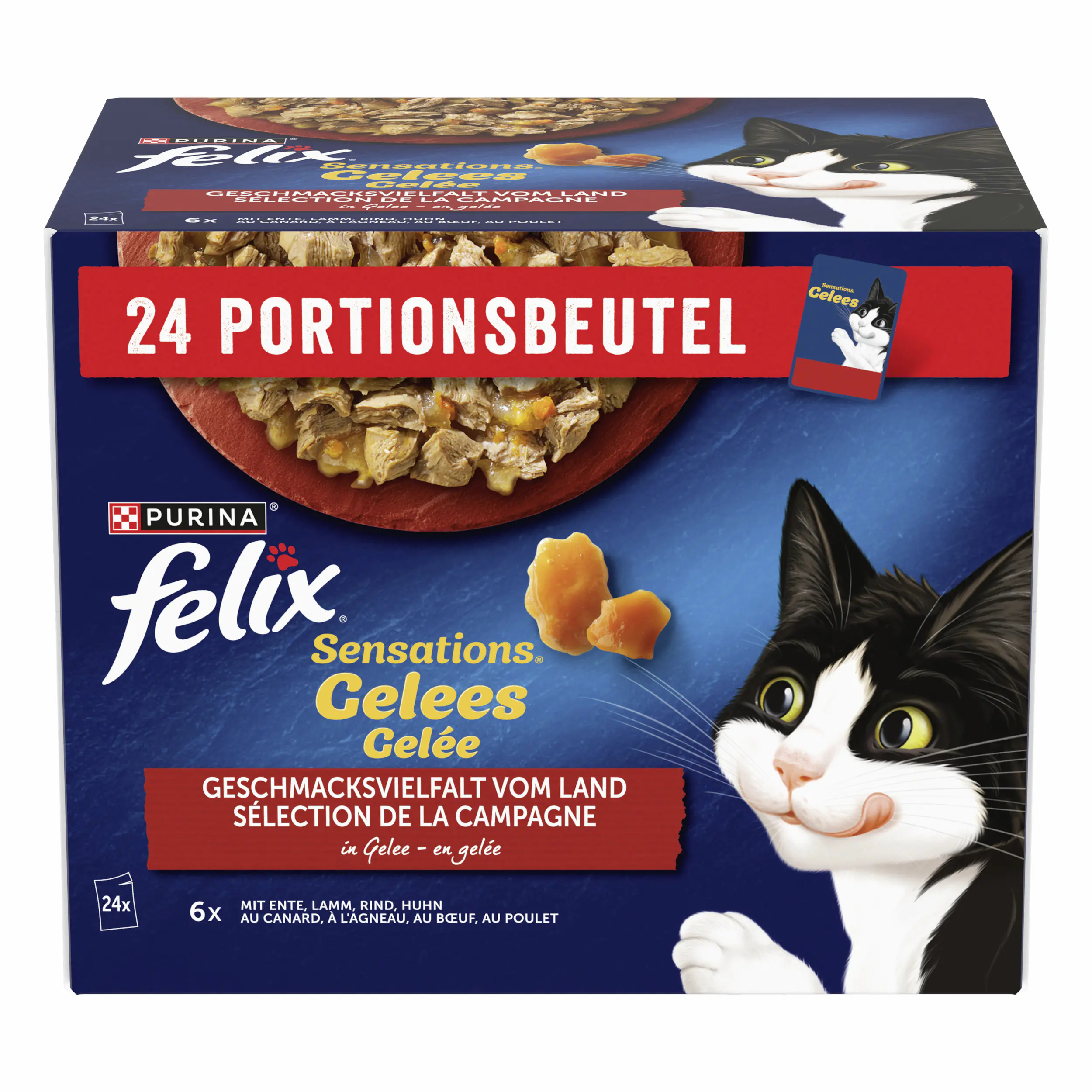 Felix Sensations Gelees Geschmacksvielfalt vom Land 24x 85g