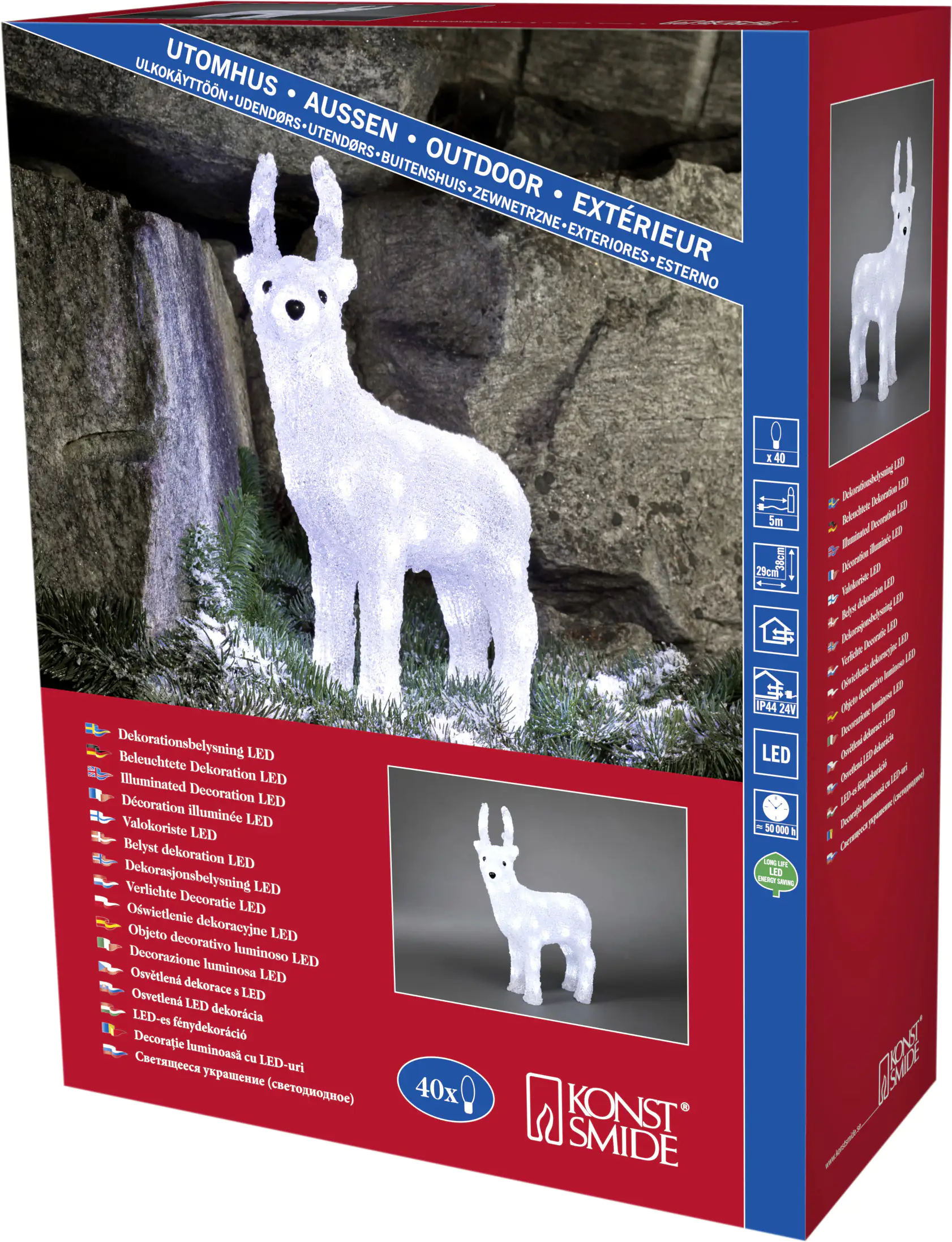 Konstsmide LED Acryl Rentier Konstsmide LED Acryl Rentier