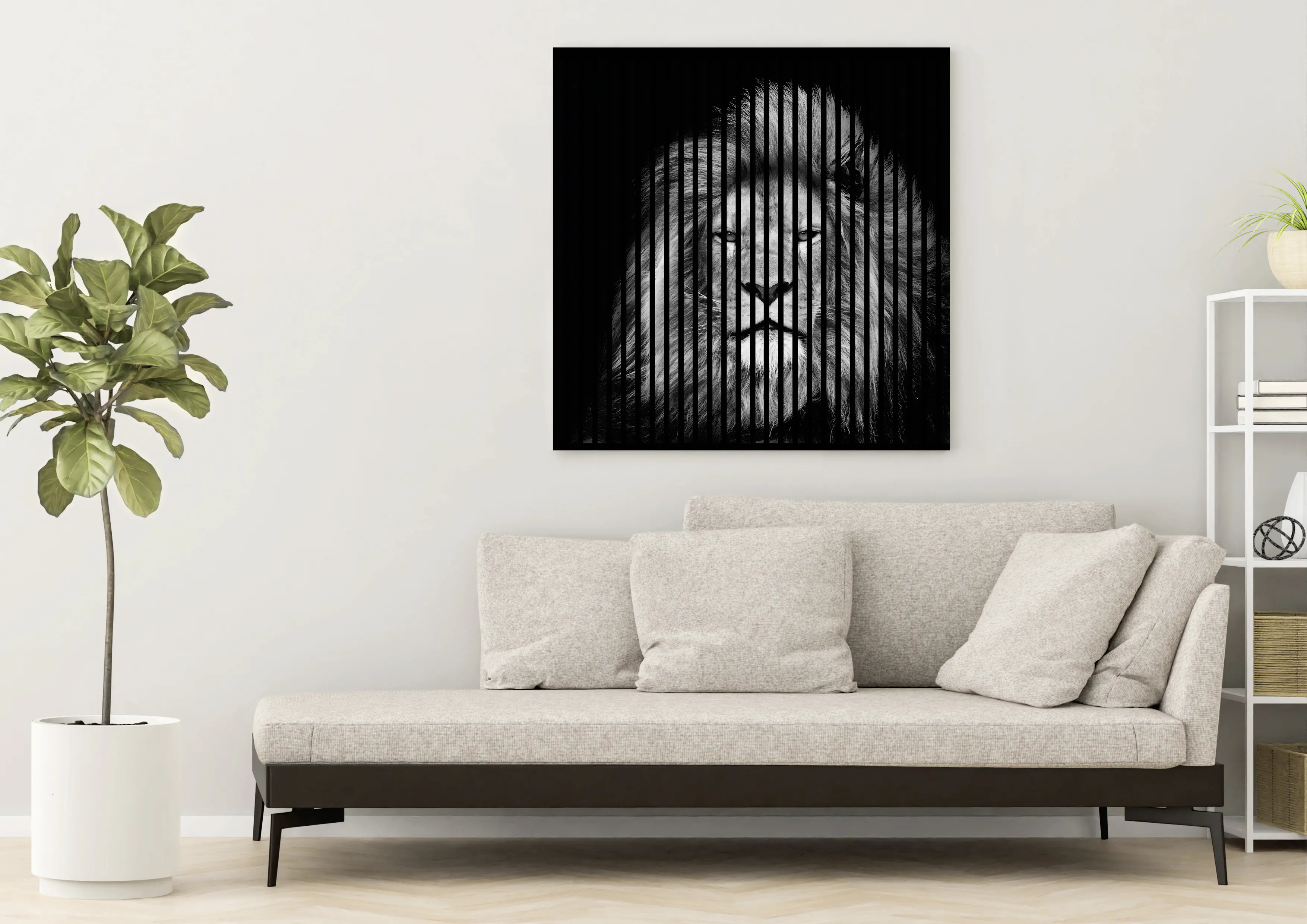 Neuhofer Akustikpaneele Löwe 119,5 x 113,3 x 1,9 cm