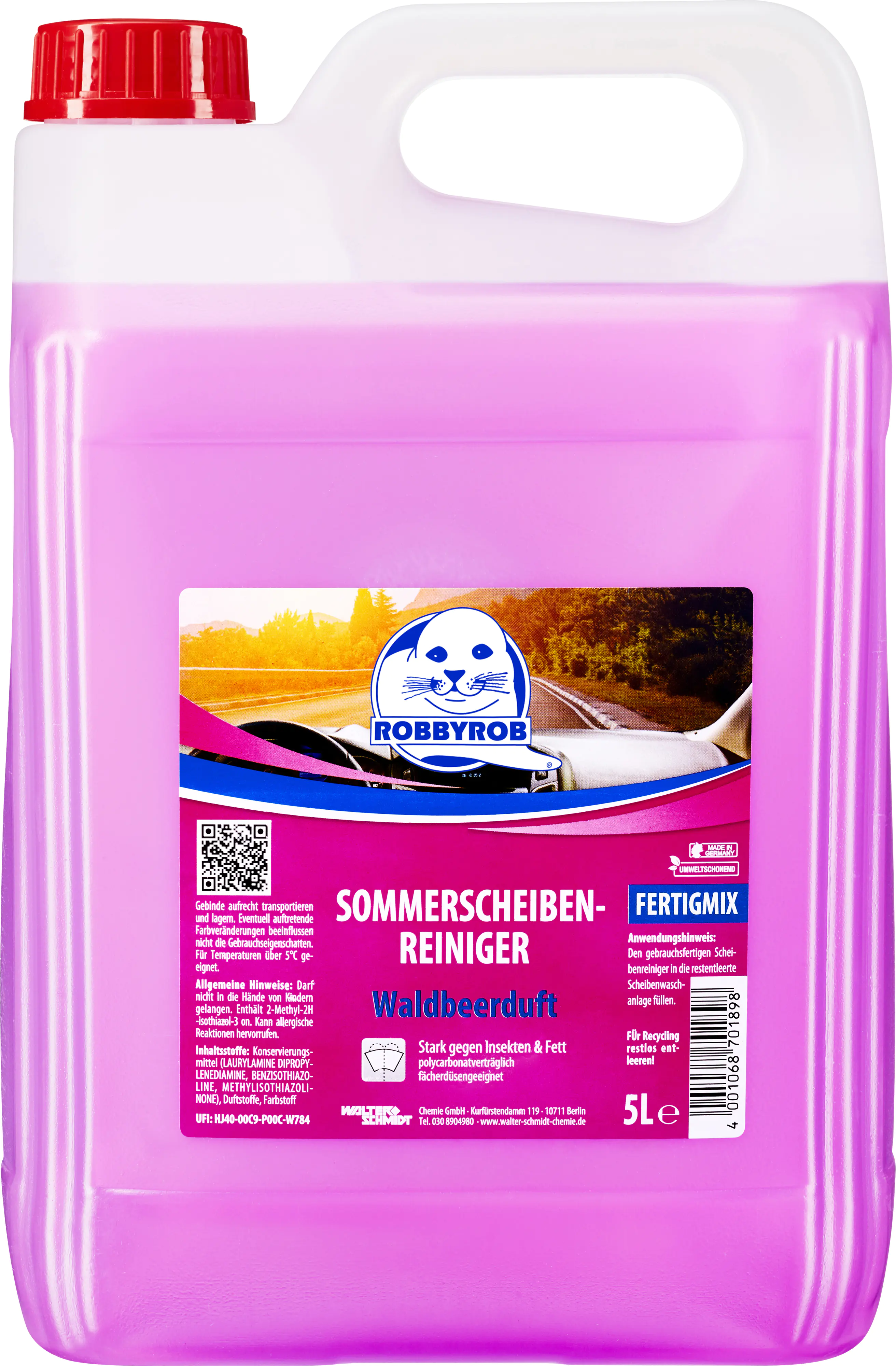 Robbyrob Sommerscheibenreiniger Fertigmix Waldbeere 5 L