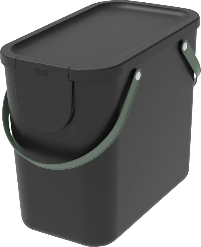 Rotho Mülltrennungssystem Albula 25 L BLACK COLLECTION Recyclingbehälter Rotho Mülltrennungssystem Albula 25 L BLACK COLLECTION Recyclingbehälter