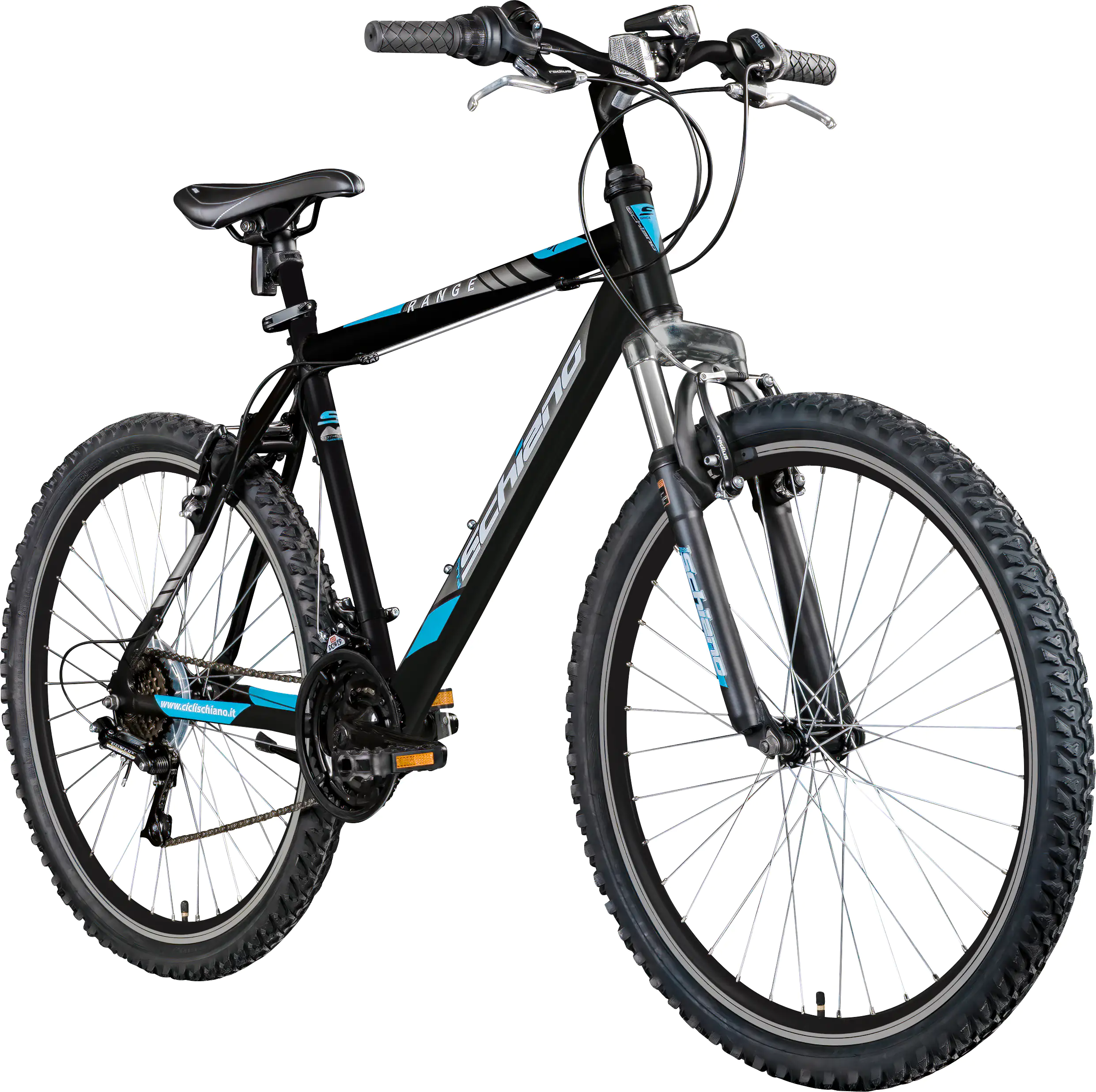 Schiano Alu Mountainbike 26 Zoll RH 48cm 18-Gang schwarz blau