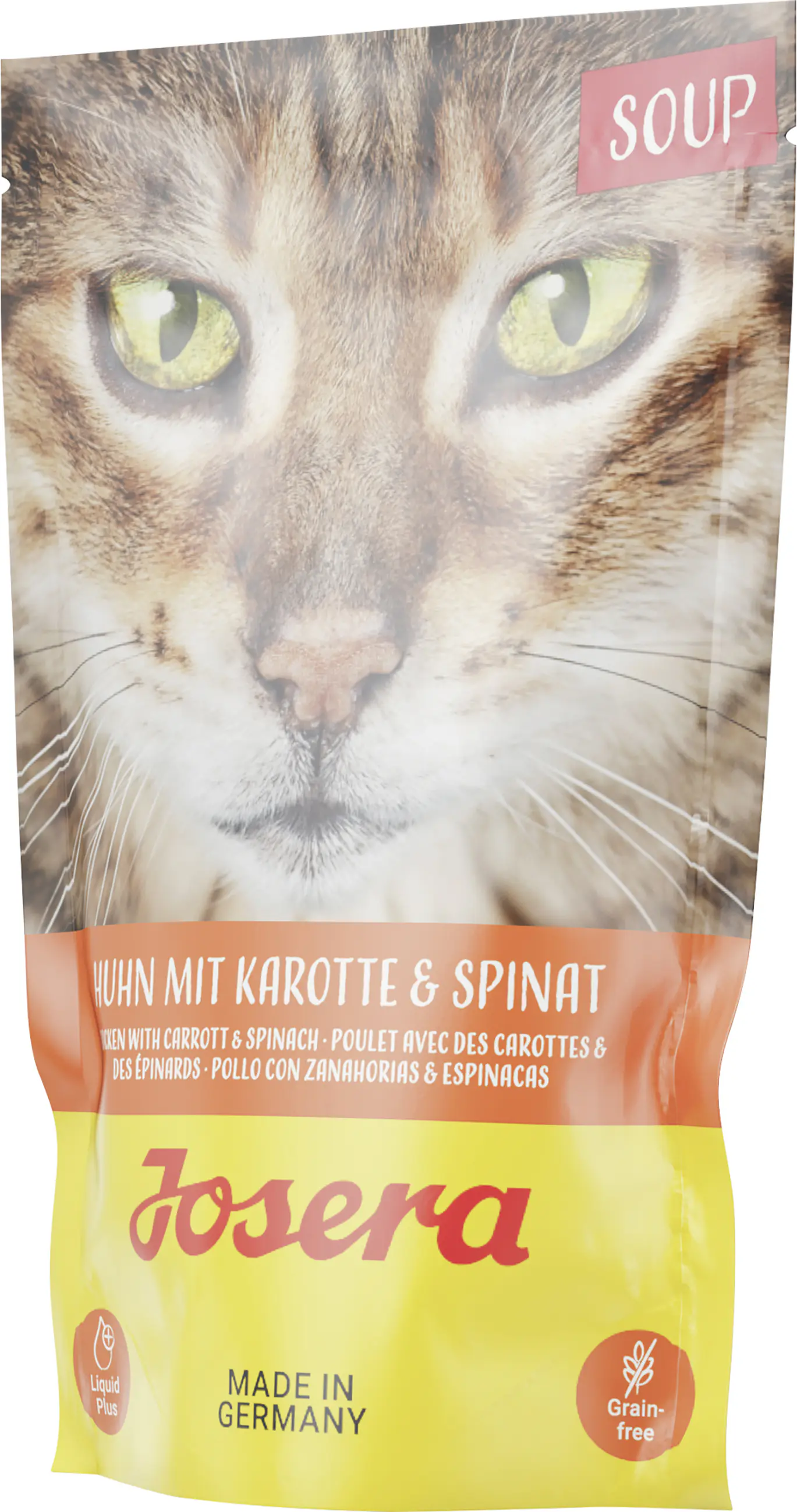 Josera Soup Katzennassfutter Adult getreidefrei 70 g Huhn, Karotte & Spinat