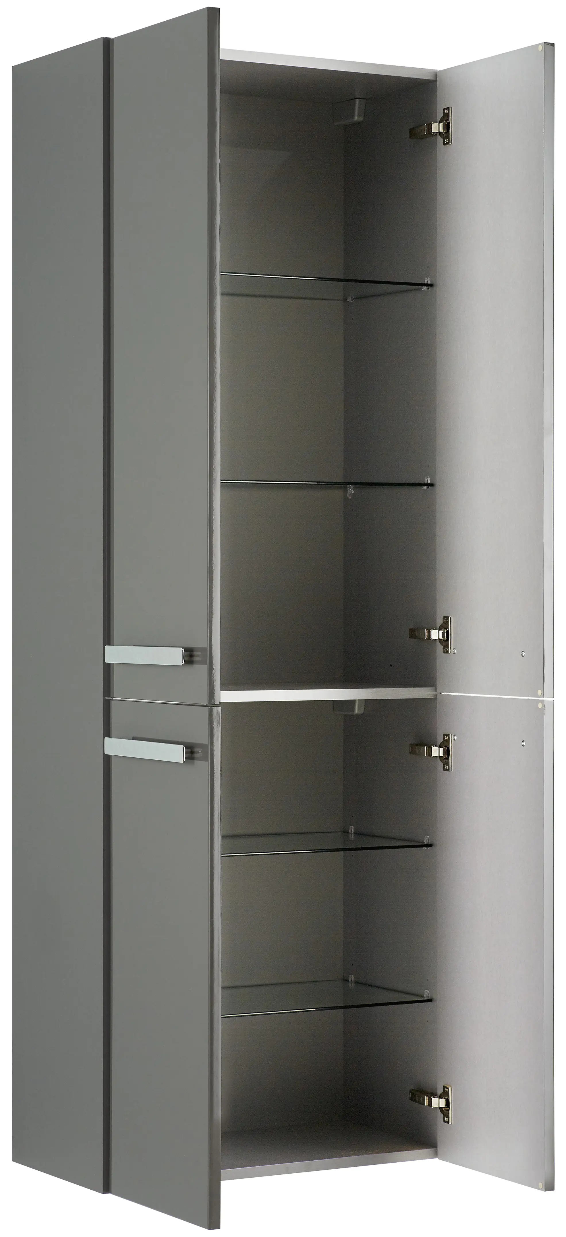 4017026096951_1 Pelipal Hochschrank Fokus 4005 Lack steingrau Hochglanz, Breite 60 cm