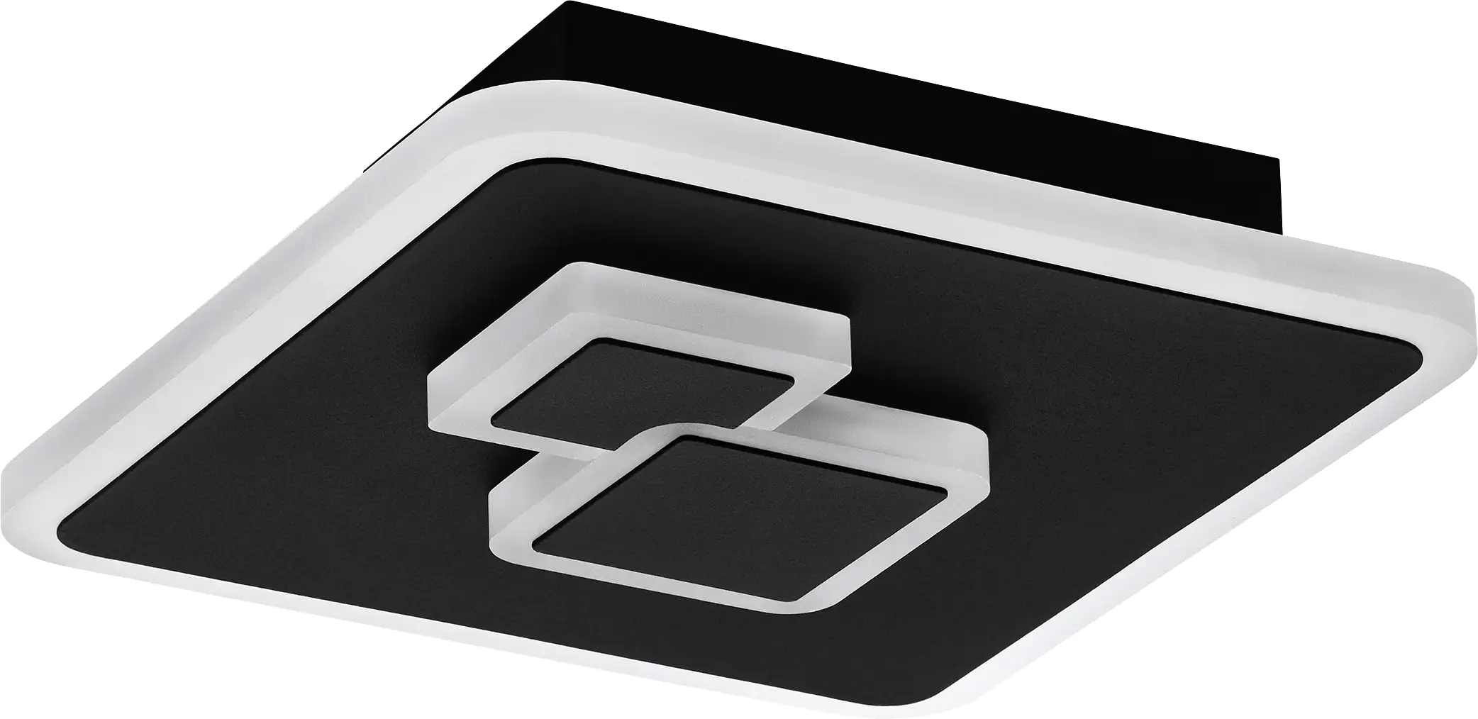 Eglo LED Deckenleuchte Cadegal schwarz-weiß 20 x 20 cm neutralweiß