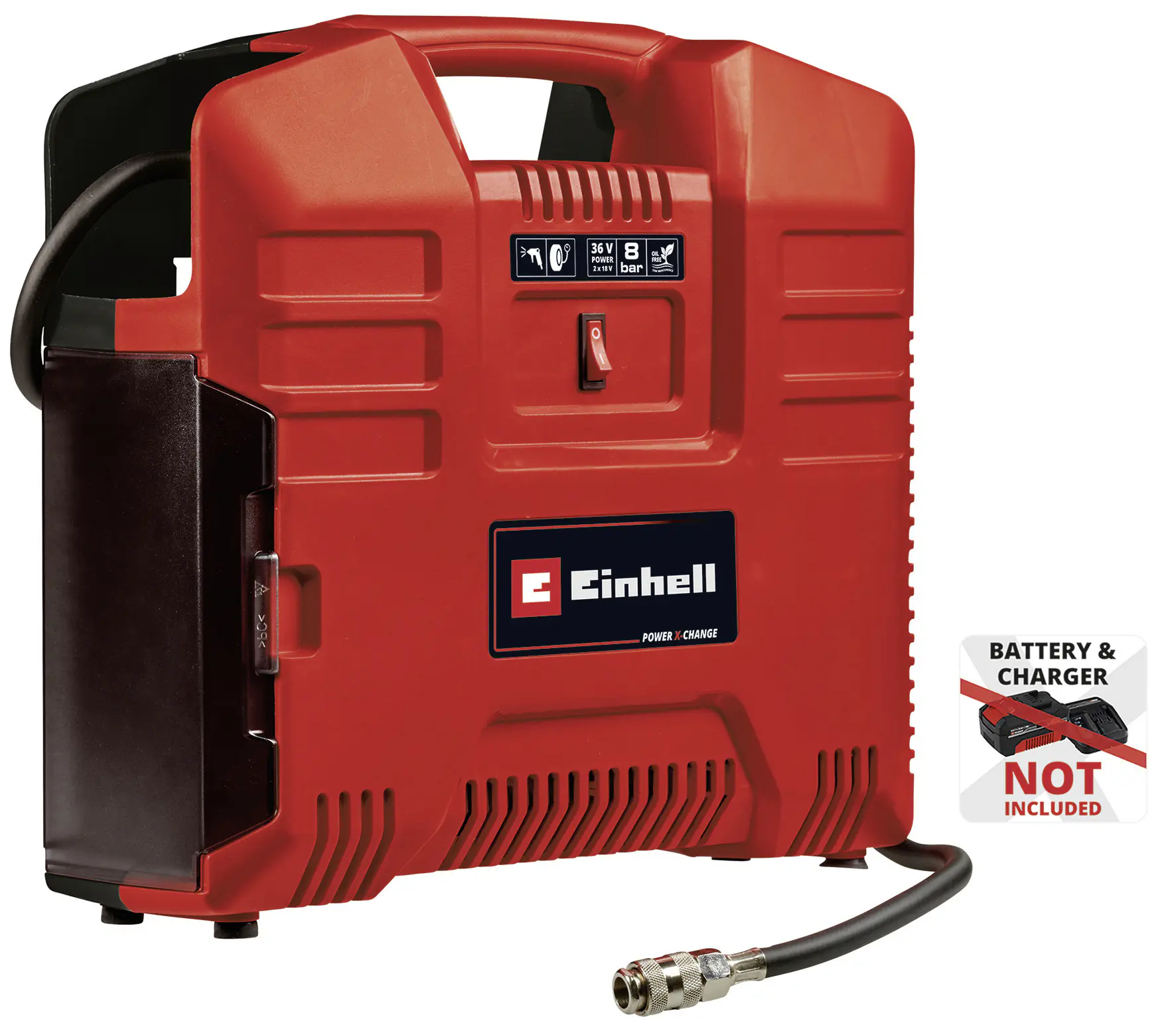 Einhell Expert Akku-Koffer-Kompressor TE-AC 36/8 Li OF Solo 36 V Einhell Expert Akku-Koffer-Kompressor TE-AC 36/8 Li OF Solo 36 V