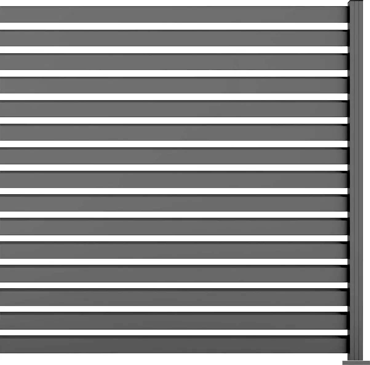 Ambiente Alu-Zaun Erweiterungsset Rhombus MAXI 187 x 184,2 cm grau Ambiente Alu-Zaun Erweiterungsset Rhombus MAXI 187 x 184,2 cm grau
