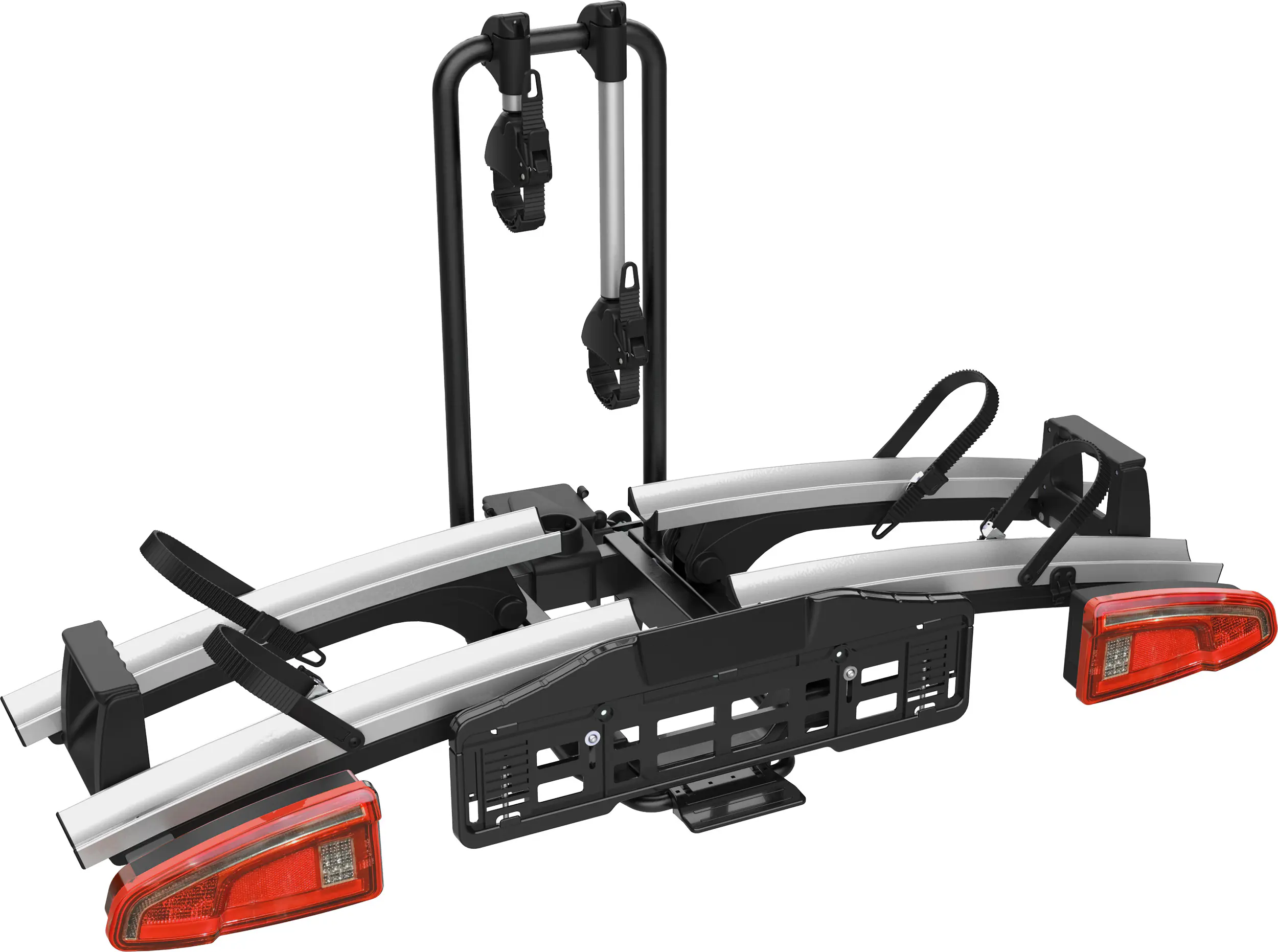 EUFAB Fahrradträger Limited DC1 LED für 2 Fahrräder vormontiert