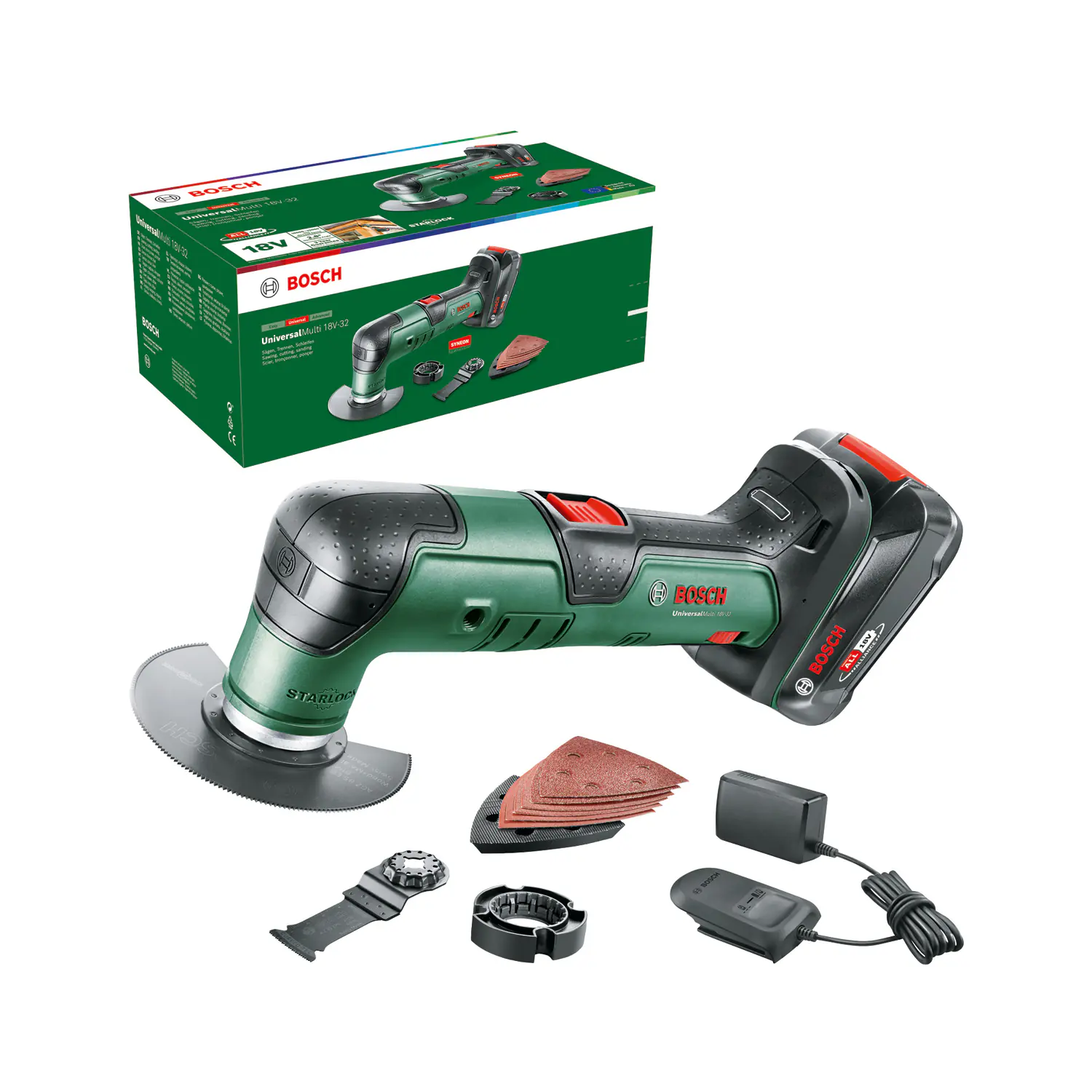 Bosch Akku-Multifunktionswerkzeug UniversalMulti 18V-32 Solo Bosch Akku-Multifunktionswerkzeug UniversalMulti 18V-32 Solo